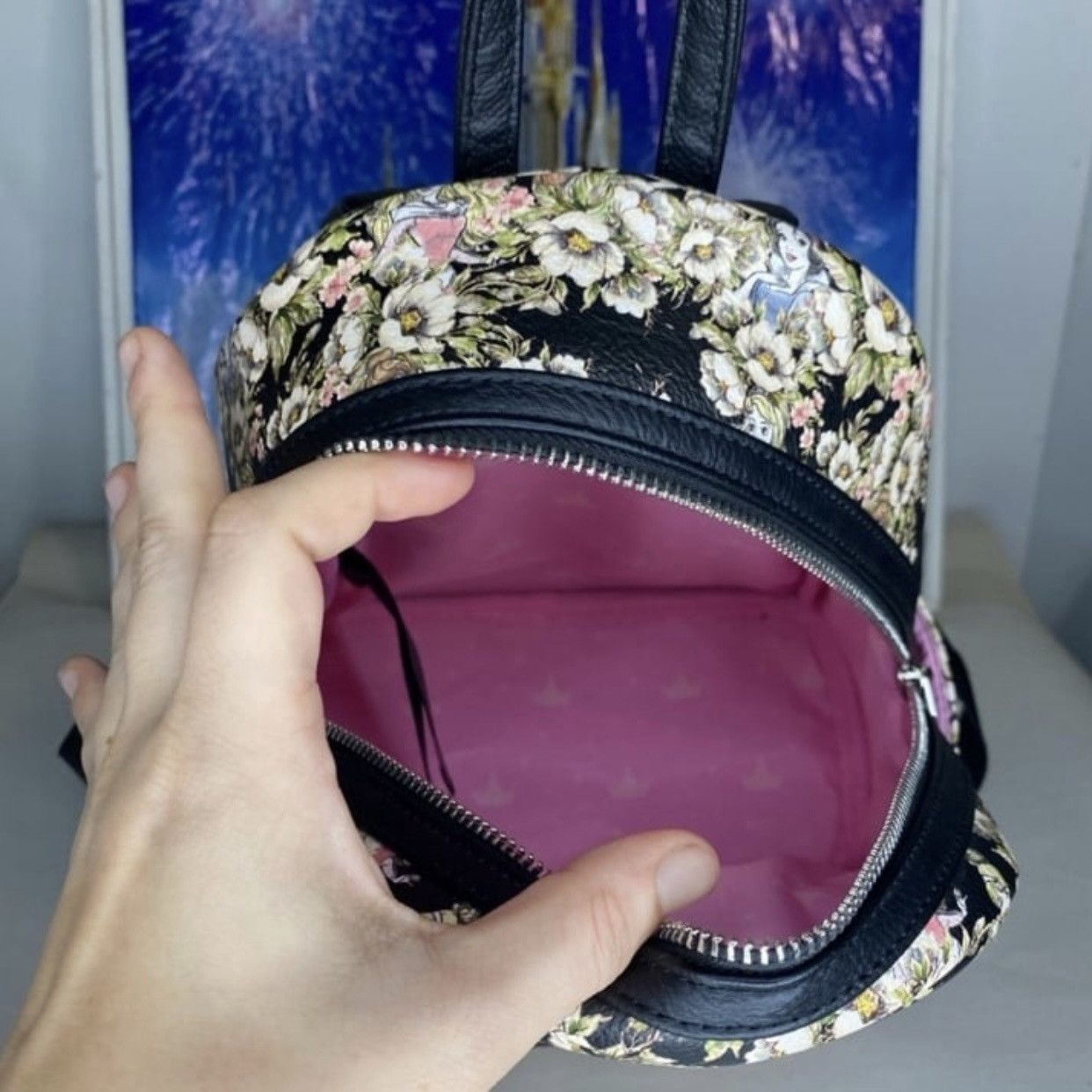 Disney Disney Loungefly princess watercolor sketch floral backpack Size ONE SIZE - 5 Thumbnail