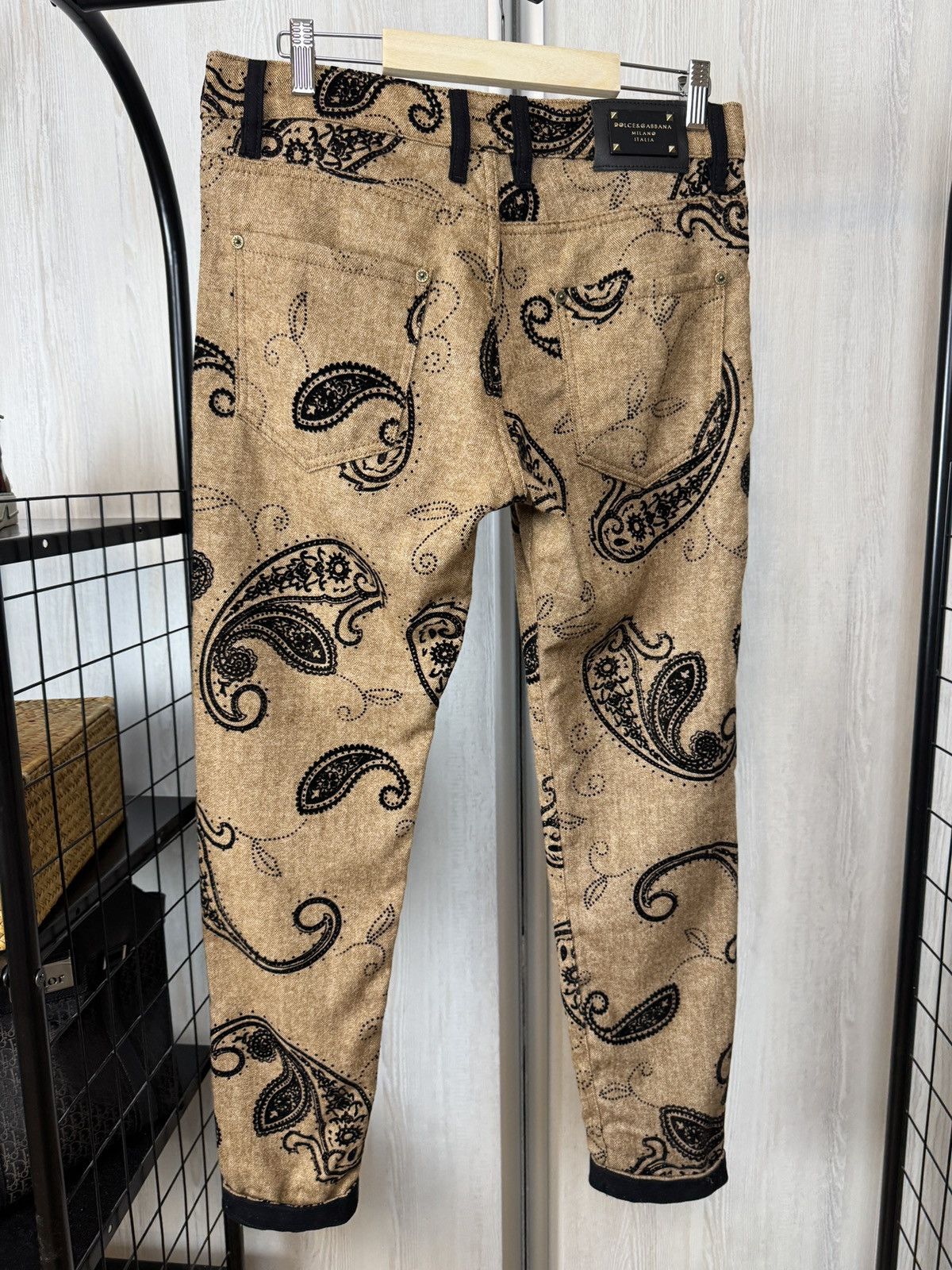 Dolce & Gabbana Dolce & Gabbana luxury paisley monogram pattern pants Size 30" / US 8 / IT 44 - 12 Thumbnail