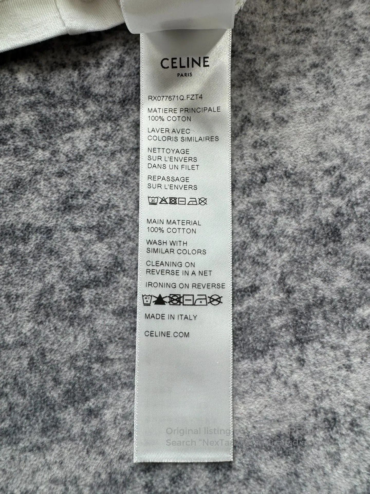 Celine Celine Red White Slogan Logo Fake Two-Piece Long Sleeve. Size M / US 6-8 / IT 42-44 - 8 Thumbnail