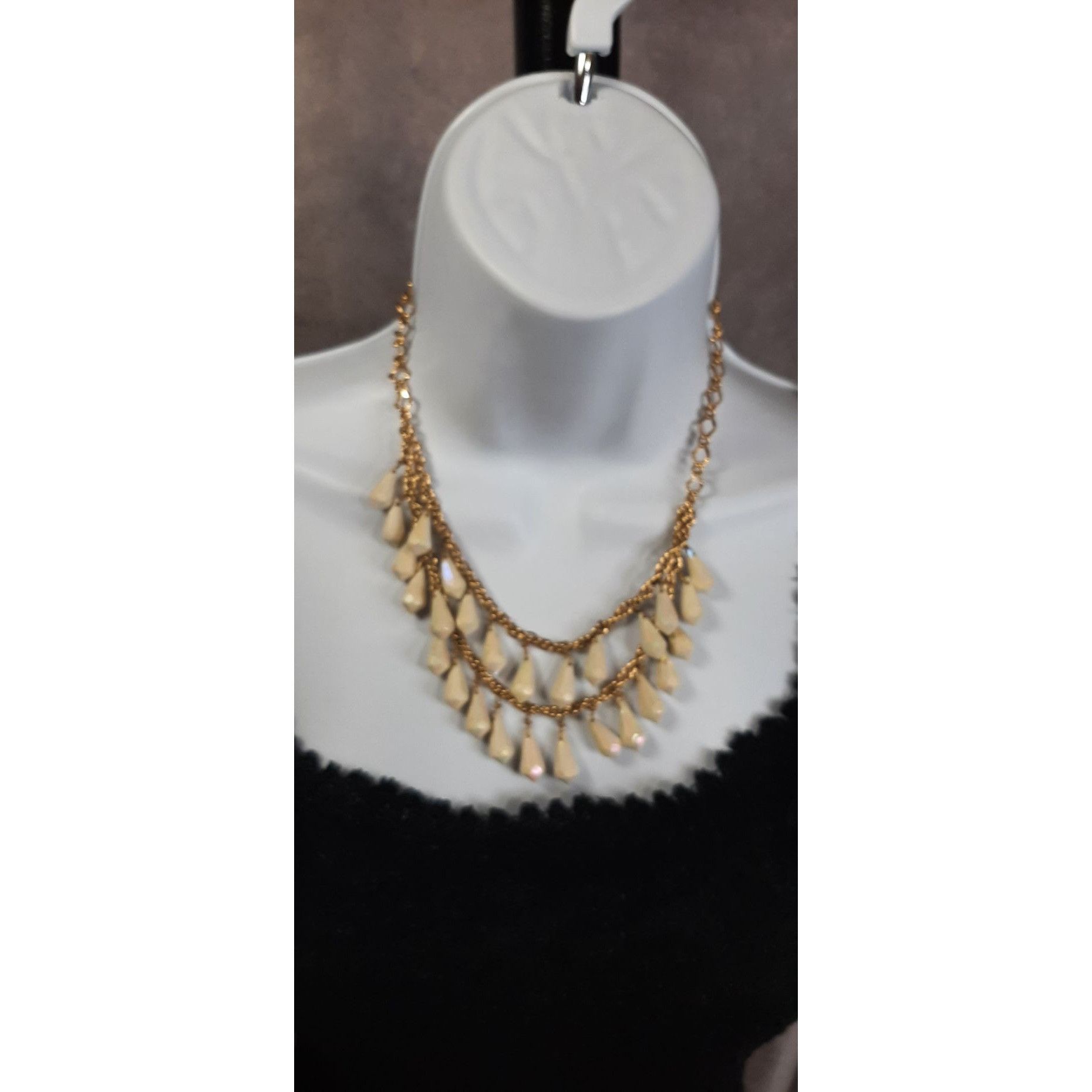 Kate Spade Kate Spade Layered Gold-Tone Necklace With Cream Teardrop Be Size ONE SIZE - 5 Thumbnail