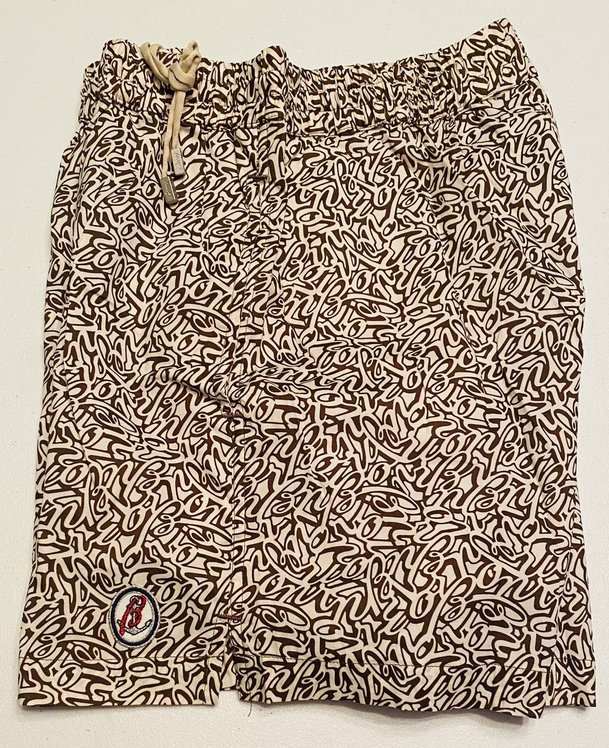 Brioni Brioni 🇮🇹 Oxblood Logo Script SeaMaster Resort Swim Trunk NWT Size US 34 / EU 50 - 16 Thumbnail