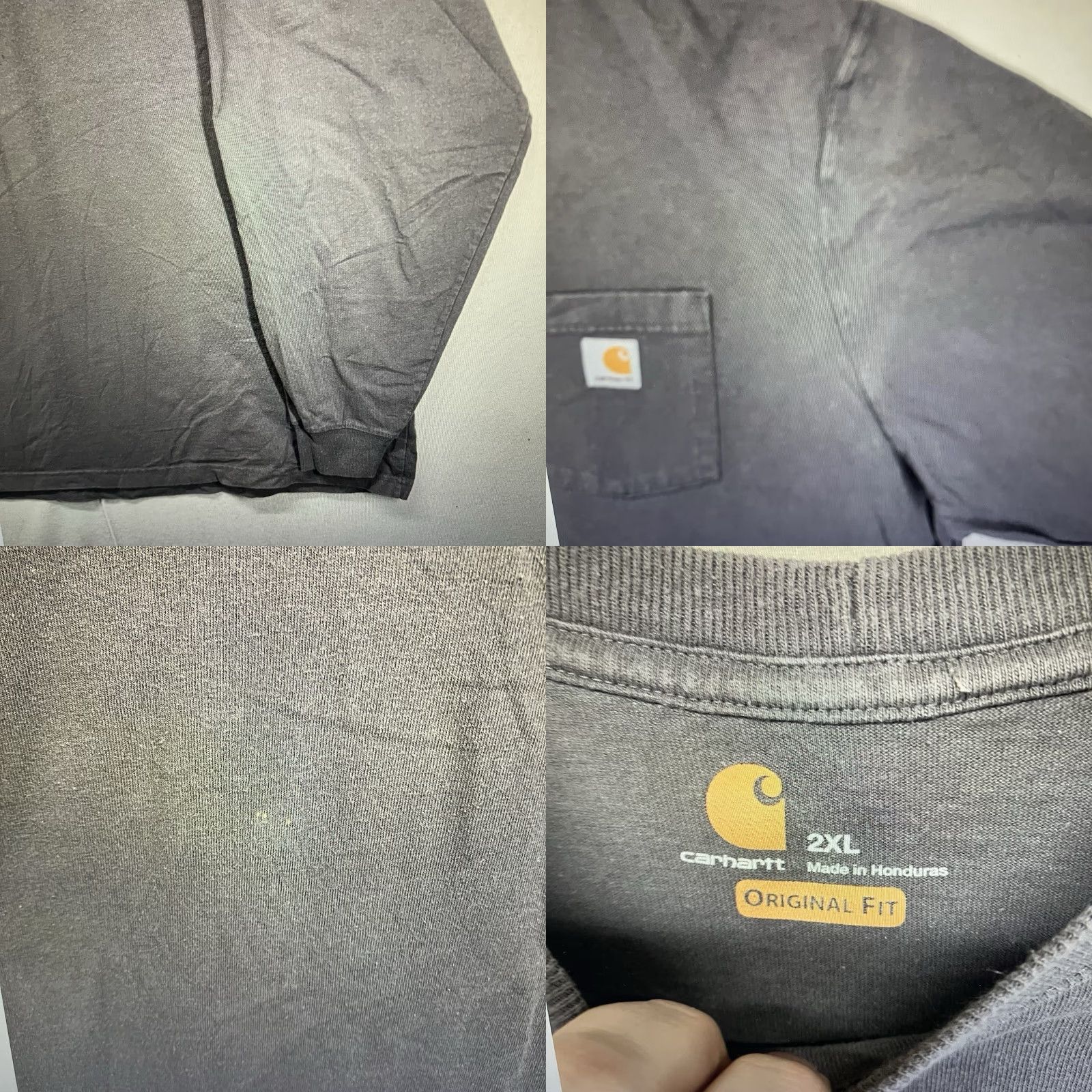 Carhartt VINTAGE Carhartt Men's Long Sleeve T-Shirt 2XL Crew Neck Heavyweight Cotton Fall Winter Outdoors Size US XXL / EU 58 / 5 - 8 Thumbnail