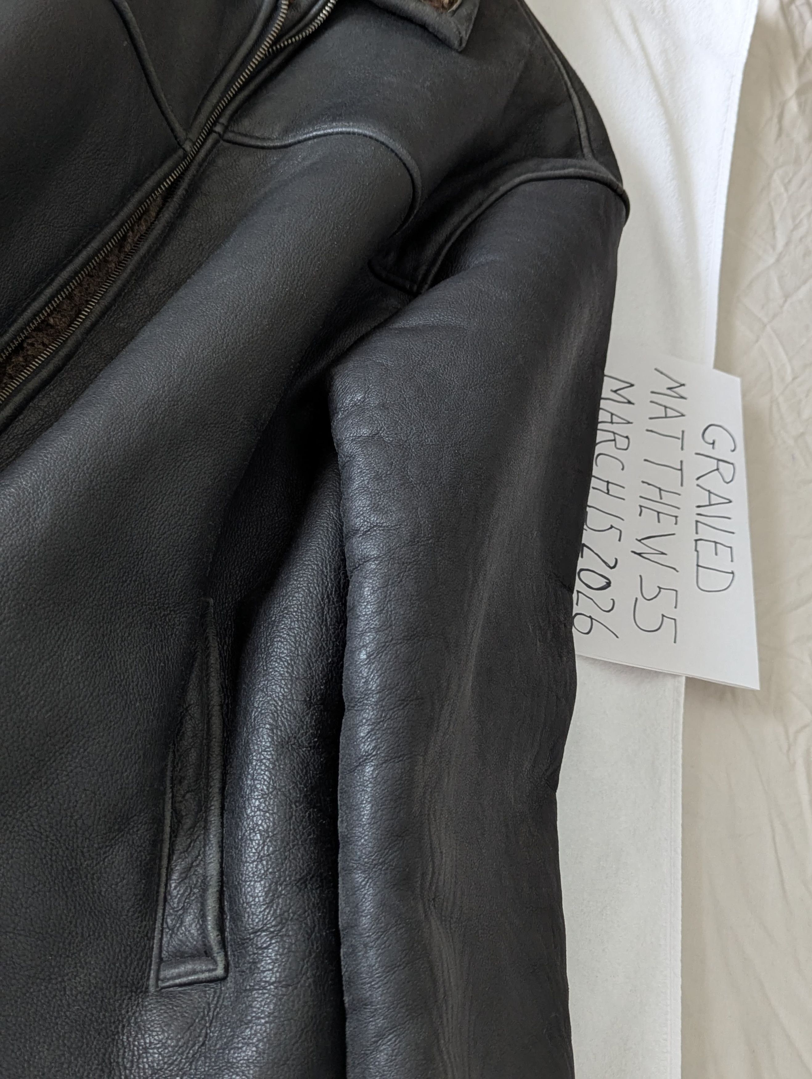 Perry Ellis Vintage Leather and Fur Jacket by Perry Ellis Size US L / EU 52-54 / 3 - 9 Thumbnail