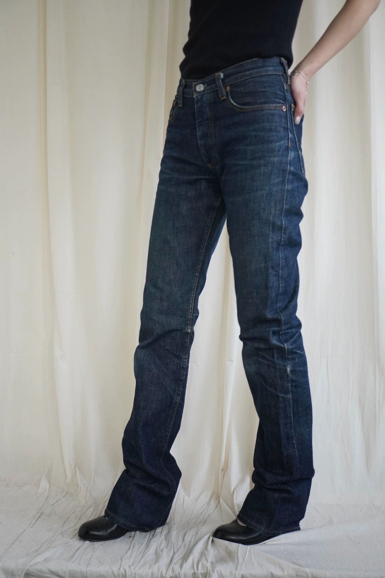 Helmut Lang Helmut Lang 1996 Rare Vintage Washed Long Jeans Size 26 Size 26" / US 2 / IT 38 - 3 Thumbnail