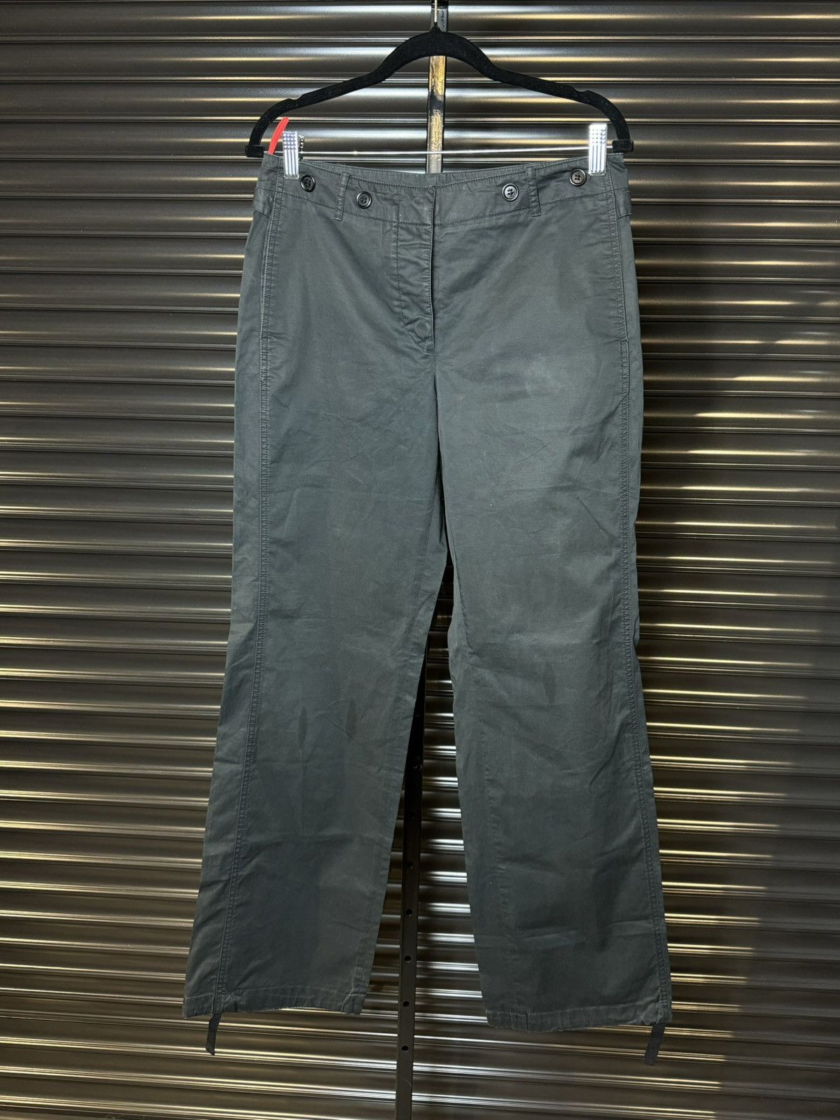 Prada Prada Black Cotton Trouser Pants - 44 Size US 32 / EU 48 - 2 Thumbnail