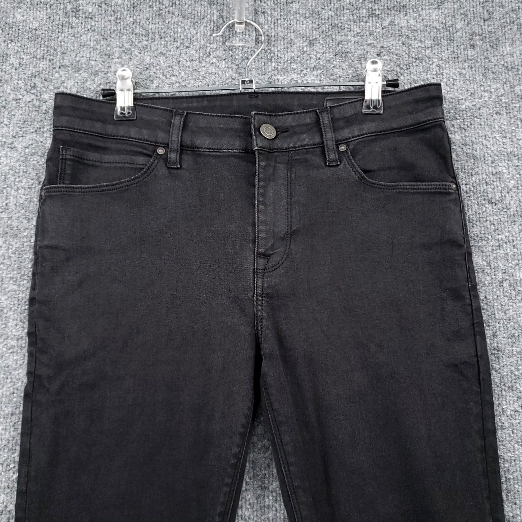 Asos ASOS Jeans Womens 30x32 Mid-Rise Skinny 5-Pocket Dark Wash Black Denim Size 30" / US 8 / IT 44 - 6 Thumbnail