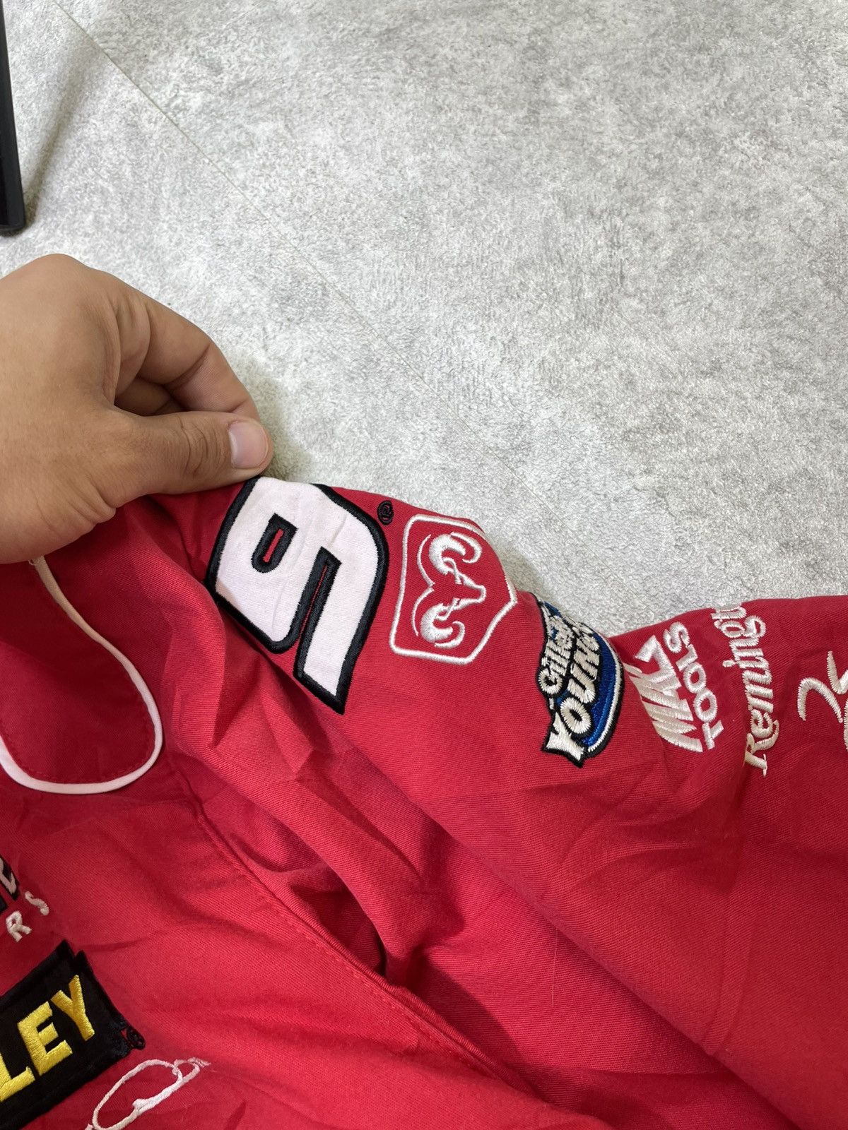 Ferrari × Jeff Hamilton × NASCAR Jeff Hamilton Budweiser Racing Jacket — Bold NASCAR Style Size US L / EU 52-54 / 3 - 5 Thumbnail