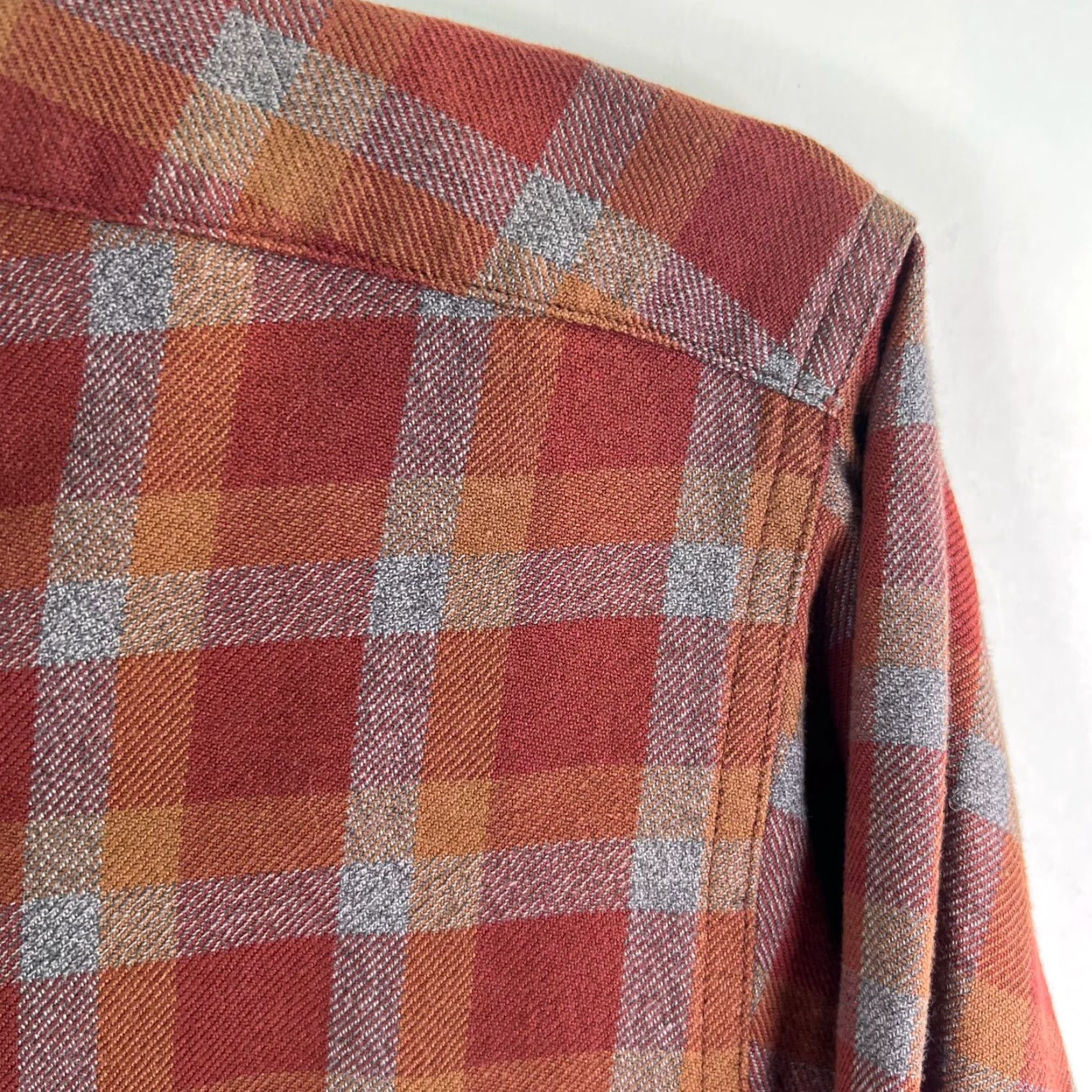 Vintage Columbia Shirt Mens L Orange Plaid Long Sleeve Cotton Button-Up Mens Size US L / EU 52-54 / 3 - 2 Thumbnail