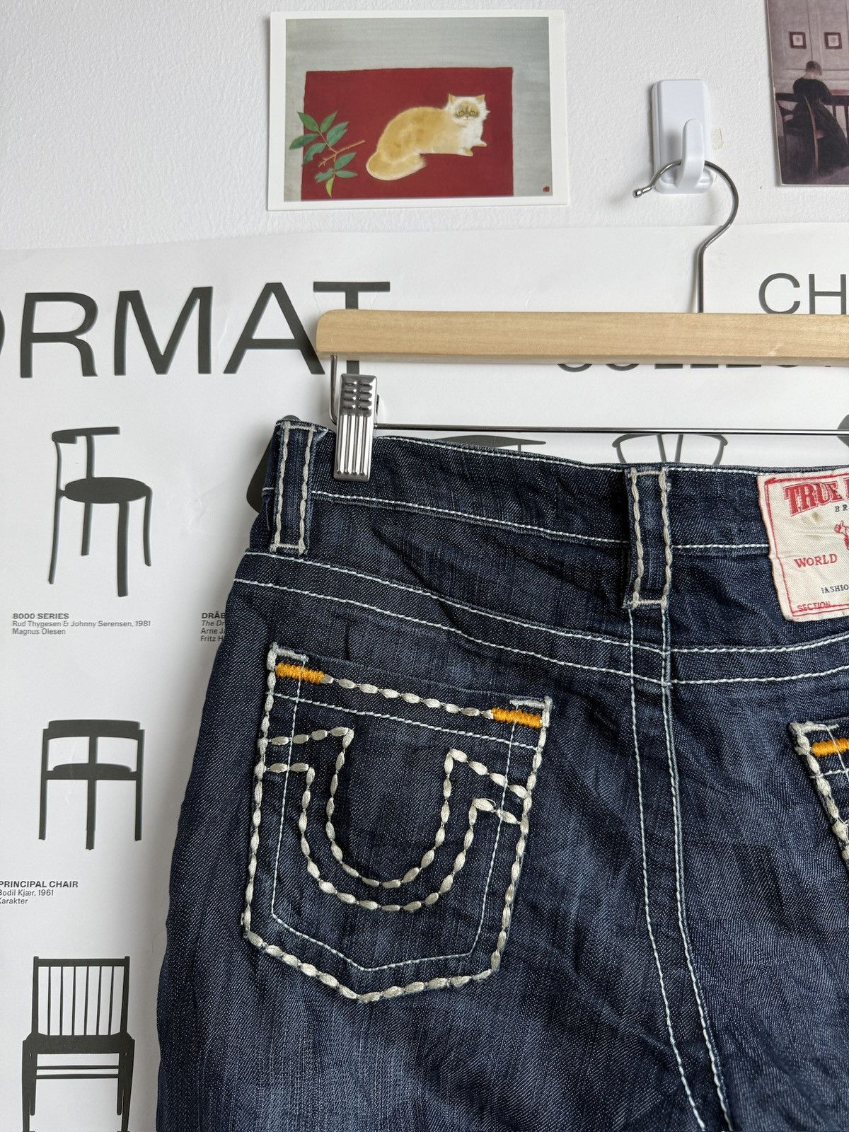 True Religion × Vintage Vintage y2k True Religion chief keef style denim pants 34 Size 34" / US 12 / IT 48 - 5 Thumbnail