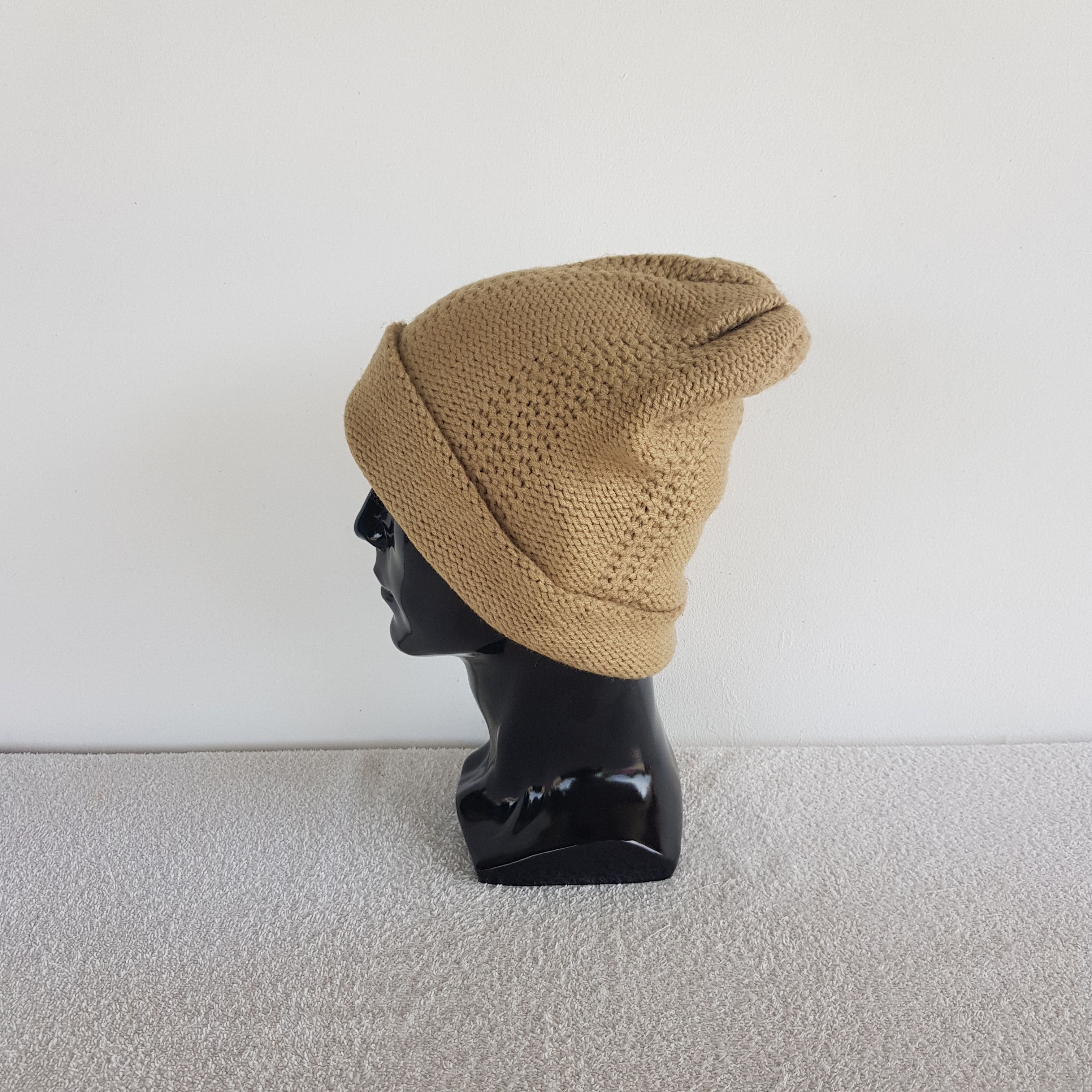 Other Vintage Japanese Beanie Fair Isle Ribbed Knit Snow Caps Hats Size ONE SIZE - 4 Thumbnail