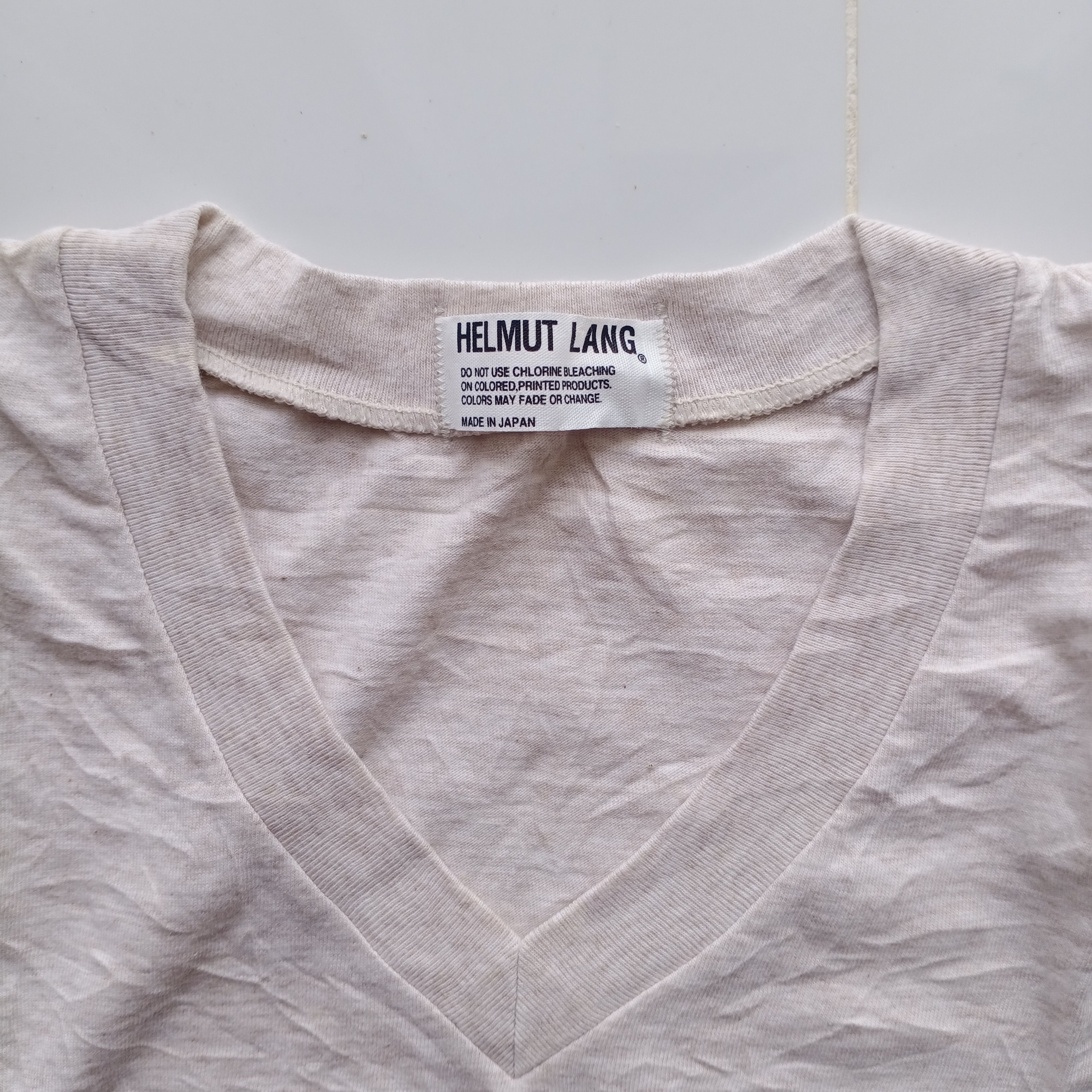 Helmut Lang Helmut Lang “Mutual Funds” Sheer Tee | Grailed
