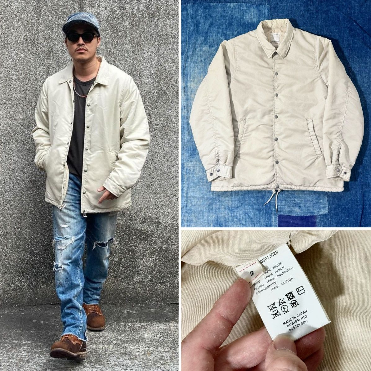 Visvim Visvim 18aw Coach Jkt Mud overdye size2 Size US M / EU 48-50 / 2 - 1 Thumbnail