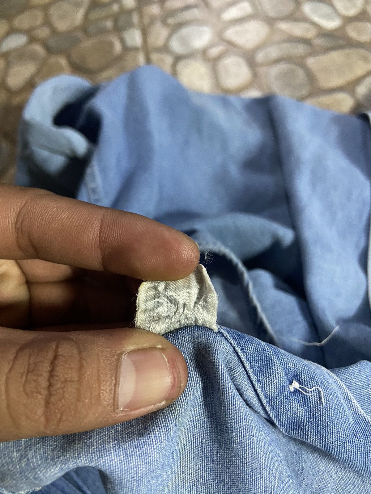Burberry VTG over size Burberry long shirt denim Size US L / EU 52-54 / 3 - 8 Thumbnail