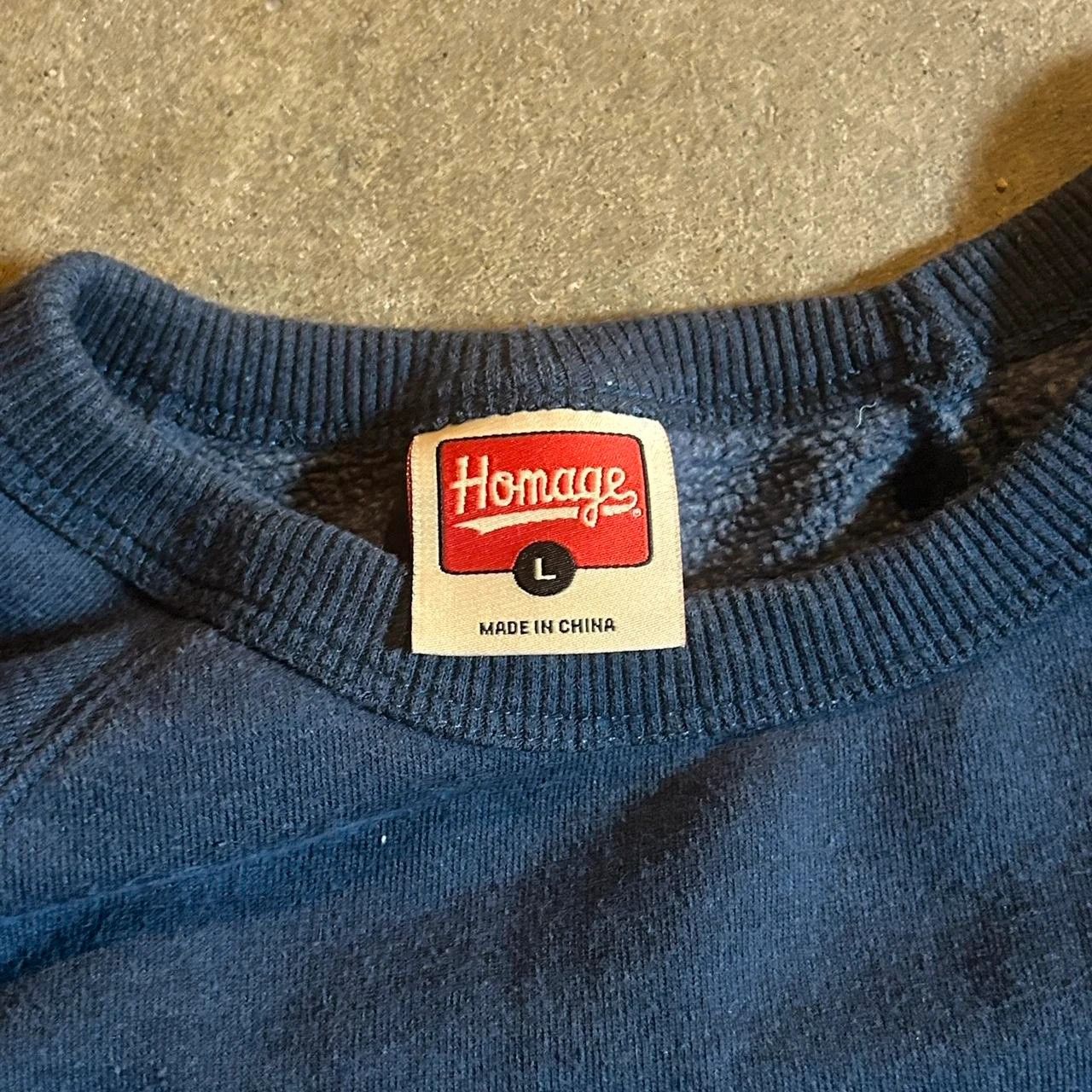 Homage Vintage navy crewneck sweatshirt with embroidered H Size US L / EU 52-54 / 3 - 4 Thumbnail