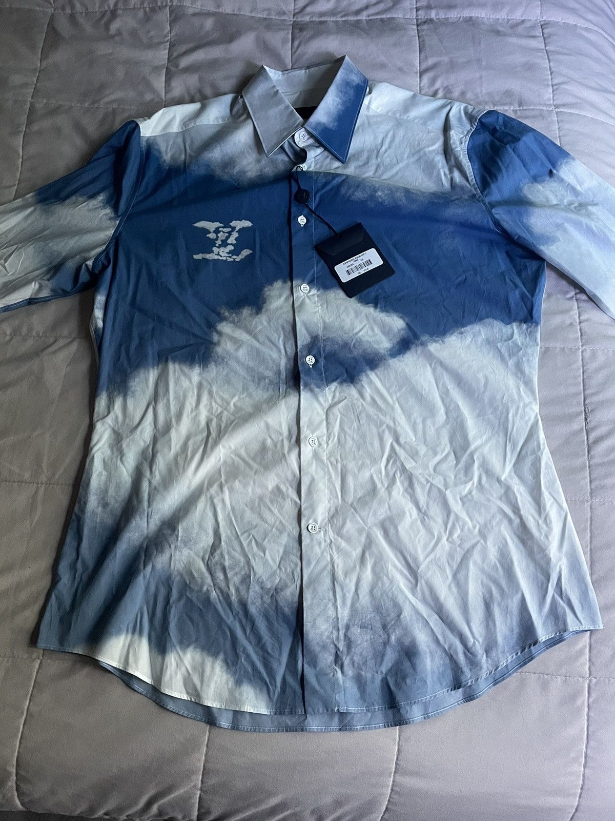 Louis Vuitton Louis Vuitton Blue Clouds Shirt Size US XL / EU 56 / 4 - 3 Thumbnail