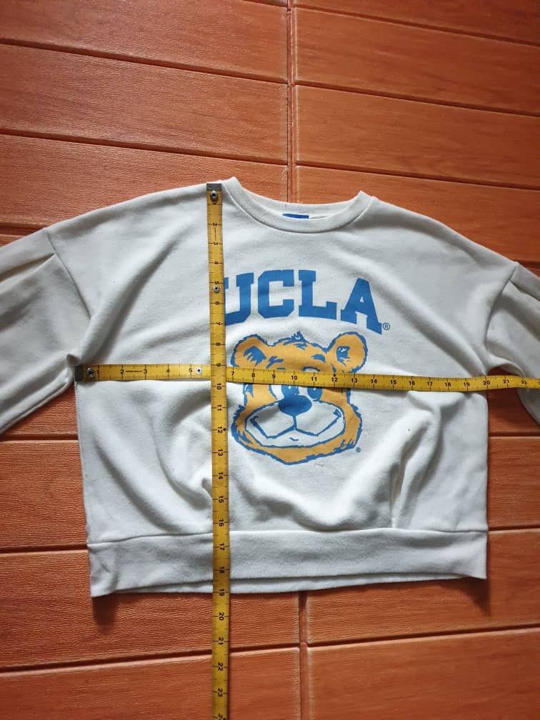Japanese Brand UCLA crop top hoodie sweater Size XXS / US 00 / IT 34 - 6 Thumbnail