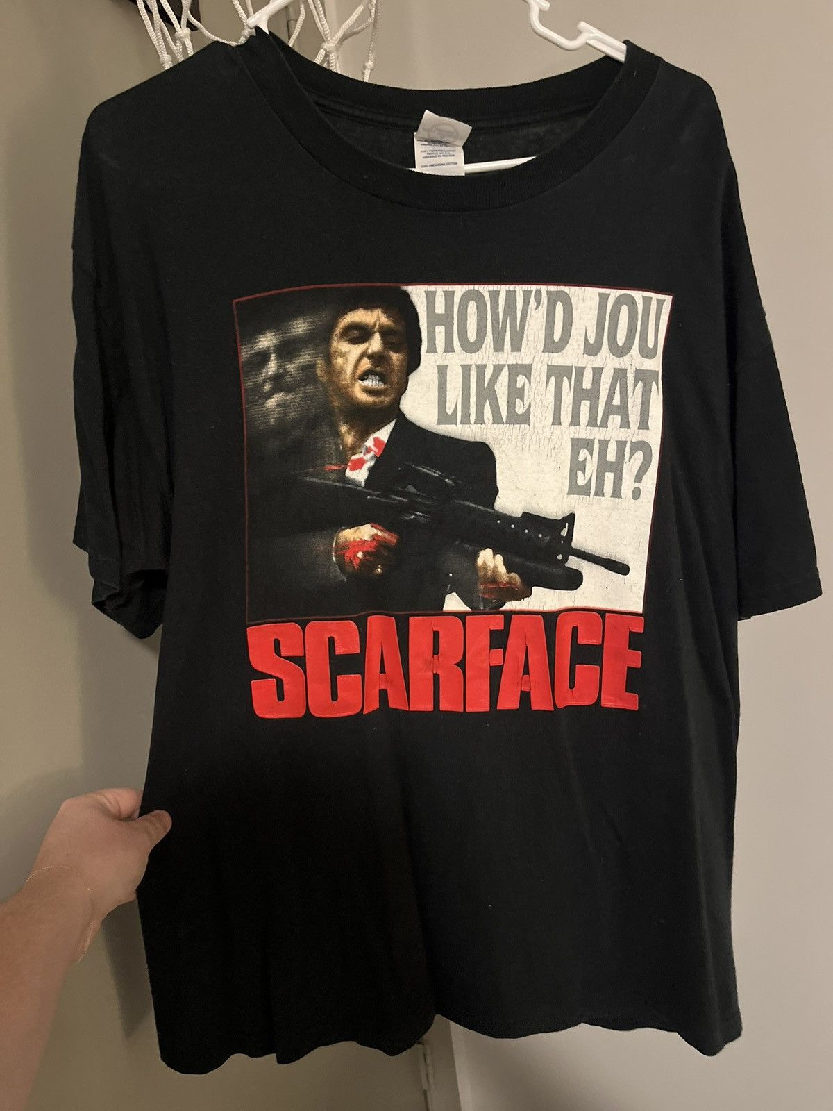 Vintage Vintage Scarface Tee Shirt Size US L / EU 52-54 / 3 - 1 Thumbnail