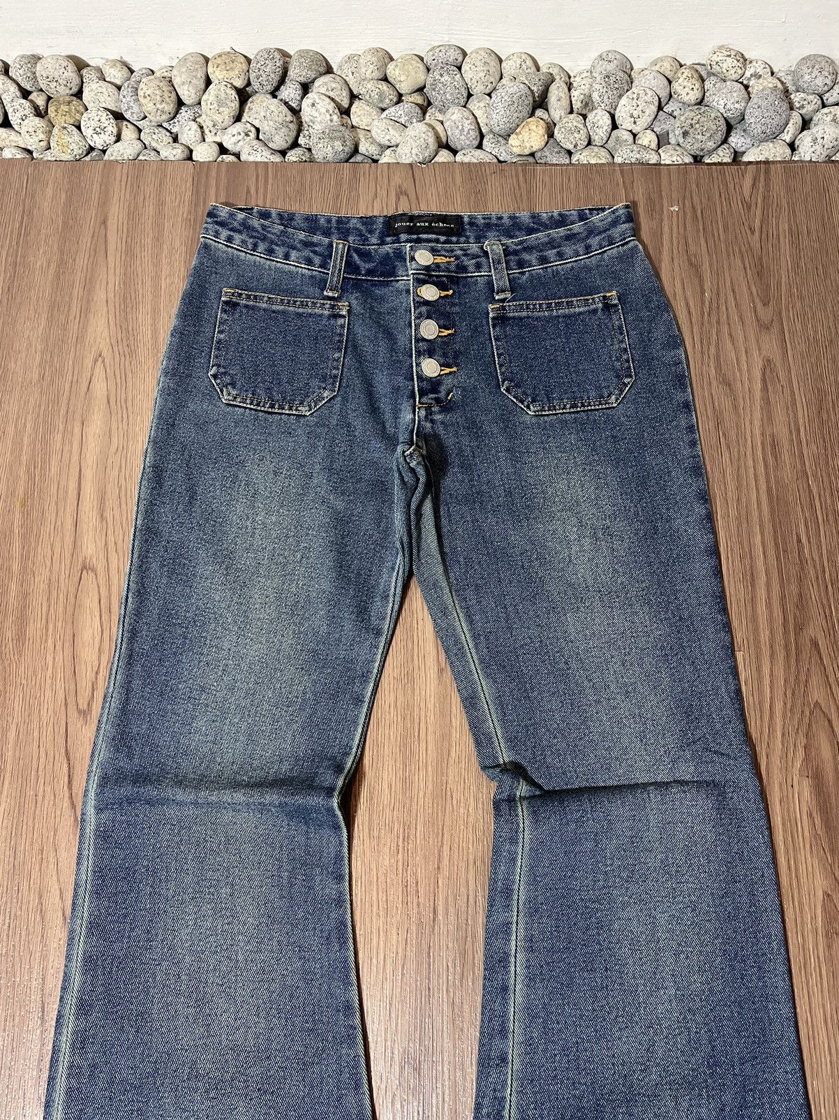 If Six Was Nine × Japanese Brand × Tornado Mart Jouer Aux Echecs japan front pocket flare jeans Size US 30 / EU 46 - 3 Thumbnail