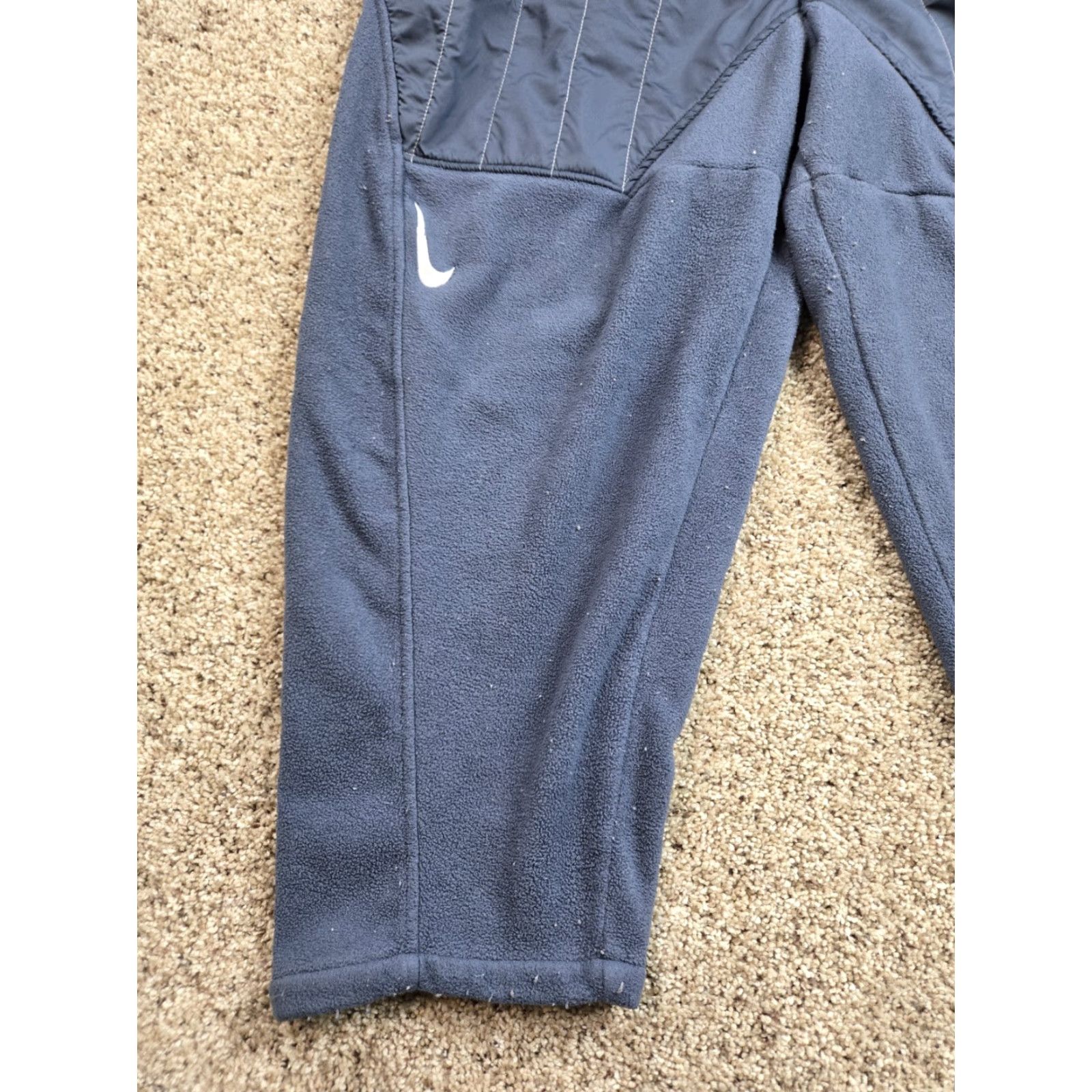 Nike Nike NSW Curve Plush Pants Womens 2XL Blue Fleece Relaxed Fit DD5614-437 Size 40" / US 18 - 3 Thumbnail