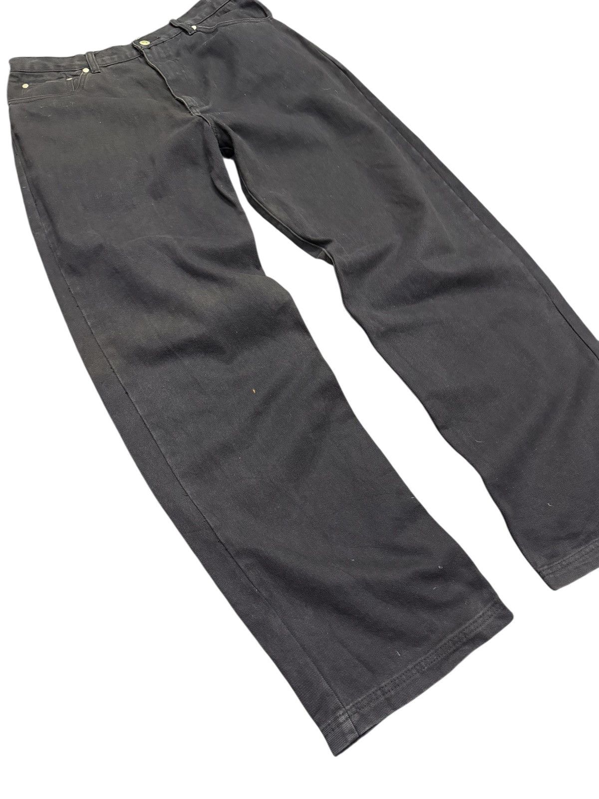 Sean John Vintage Sean Jean Super Black Baggy Denim Embroidered Size US 34 / EU 50 - 4 Thumbnail