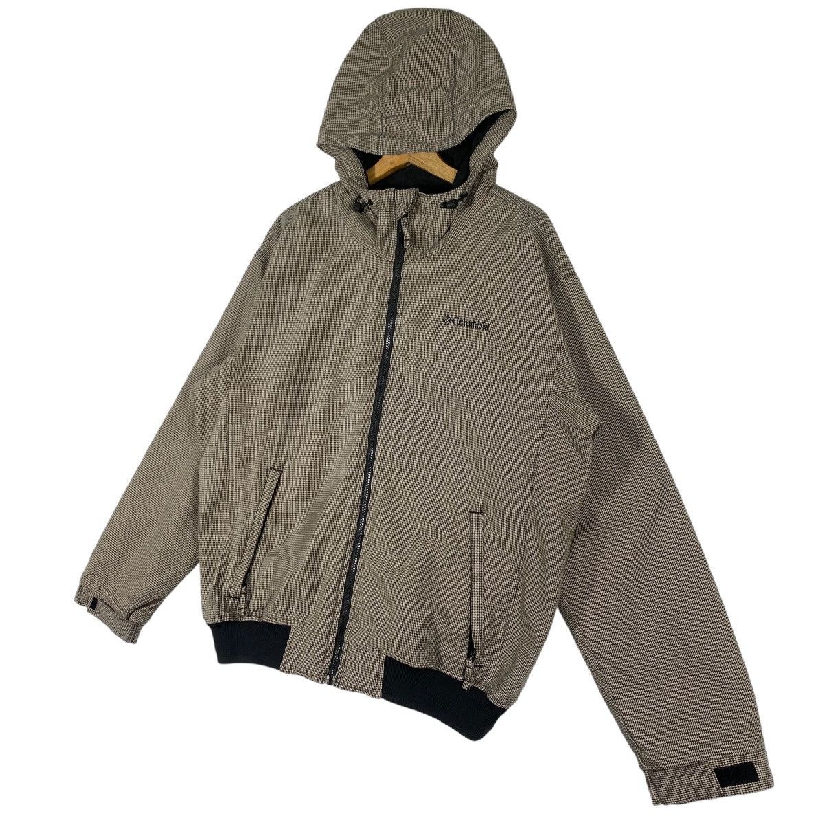 Columbia Columbia Hoodie Zipper Houndstooth L Size (Fit XL) GreyBlack Size US L / EU 52-54 / 3 - 2 Thumbnail