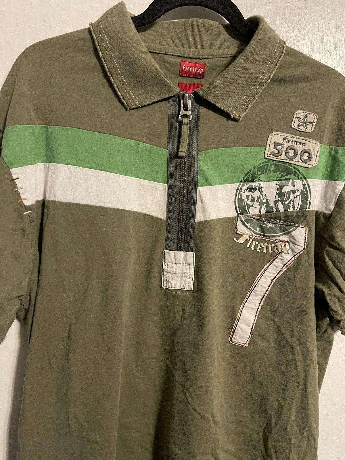 Firetrap Firetrap Zip Up Polo Shirt Size US L / EU 52-54 / 3 - 2 Thumbnail