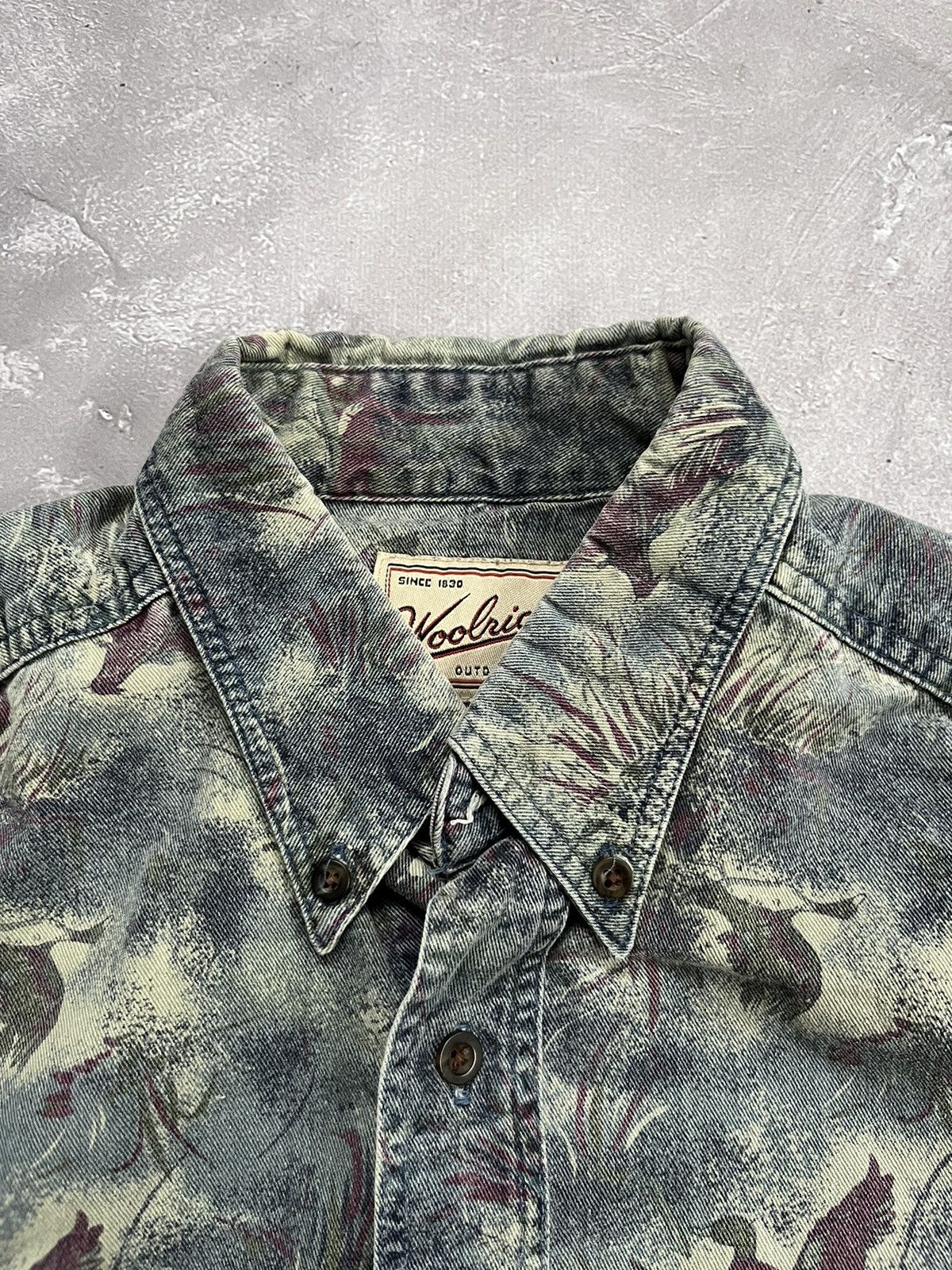 Woolrich Woolen Mills Vintage woolrich made in USA Denim Shirt Longsleeve Ducks Size US M / EU 48-50 / 2 - 6 Thumbnail