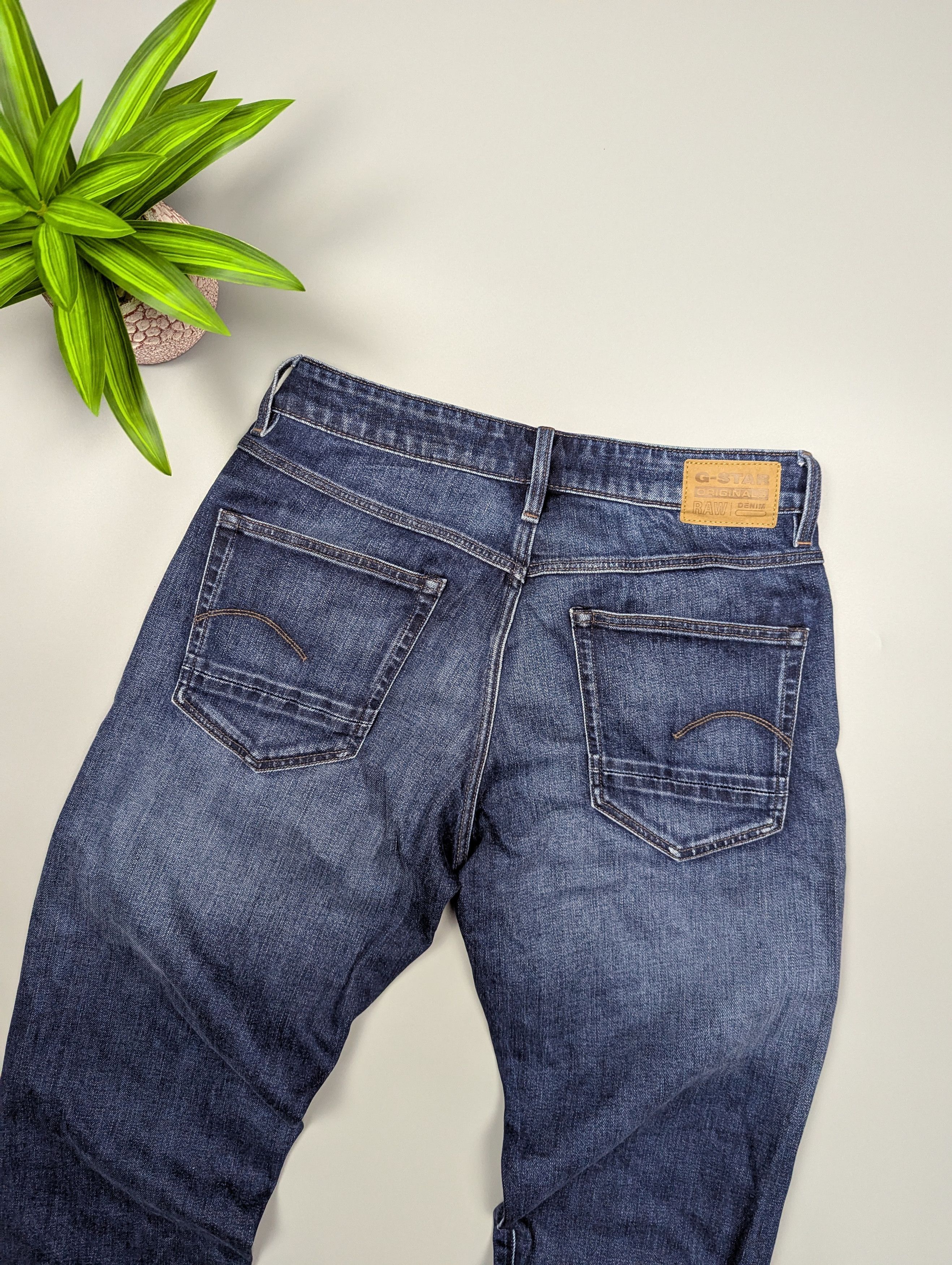 G-Star G-Star RAW KATE BOYFRIEND Women's Dark Blue Distressed Jeans Size 29" - 8 Thumbnail