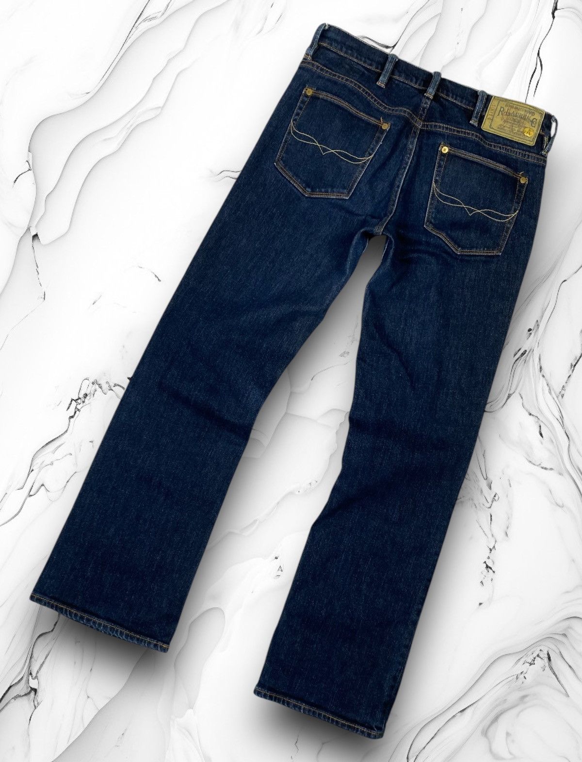 Polo Ralph Lauren × Ralph Lauren × Vintage Vintage Polo Ralph Lauren Flared Bootcut Denim Jeans Y2K Size 29" - 1 Thumbnail