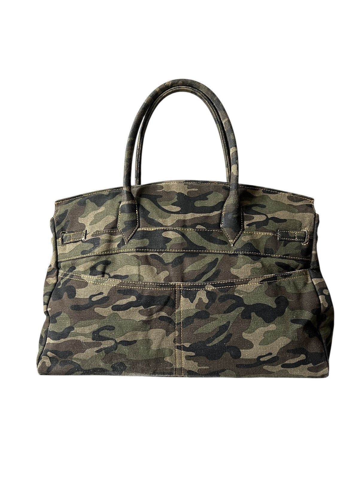 Japanese Brand 2000s Ra Iride 🇯🇵 Camouflage Birkin Bag Hermes Size ONE SIZE - 7 Thumbnail