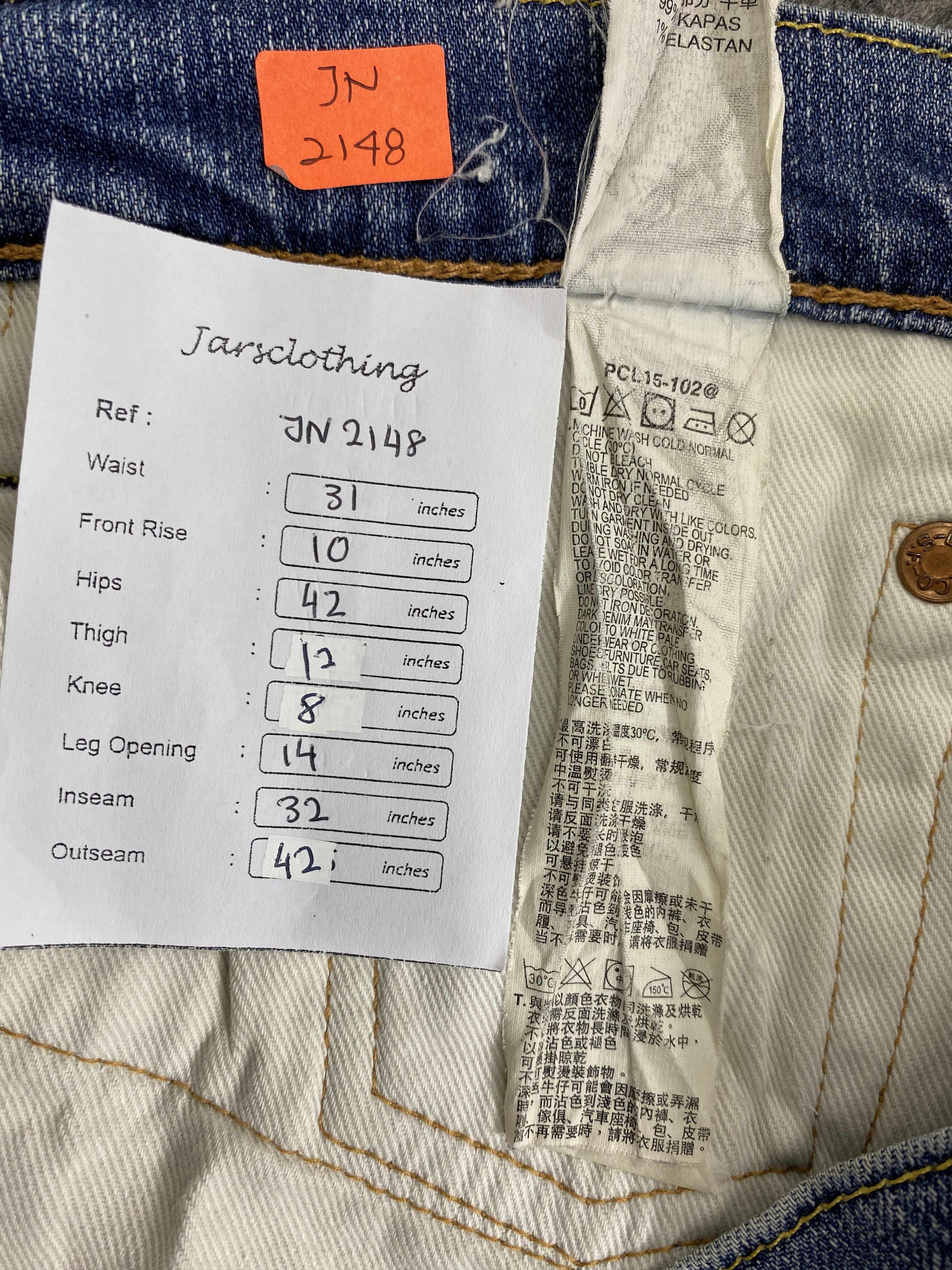 Levi's Light Blue Wash Vintage Levi's 511 31x32 Denim -JN2148 Size US 31 - 9 Thumbnail