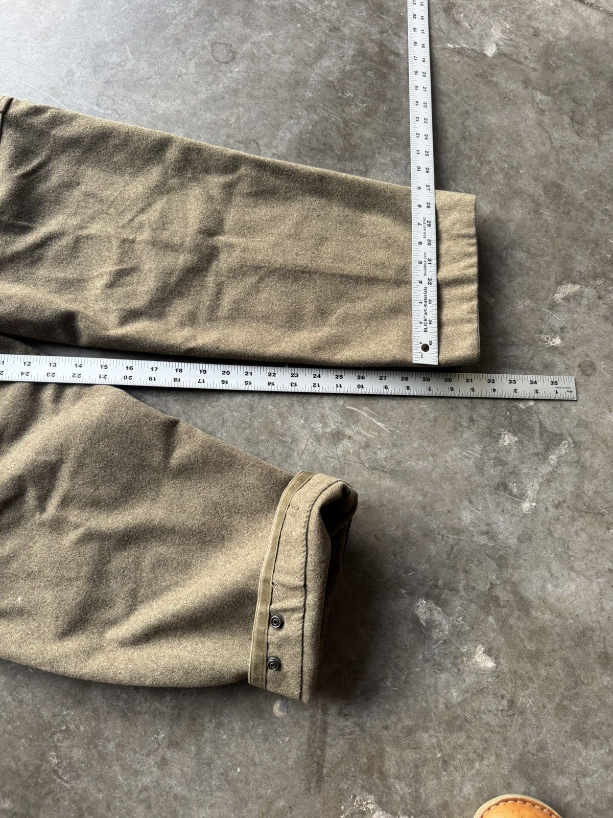 Vintage Vintage 1971 German Issue G.D.Bucking-Alsfeld Wool Trousers Size US 30 / EU 46 - 9 Thumbnail
