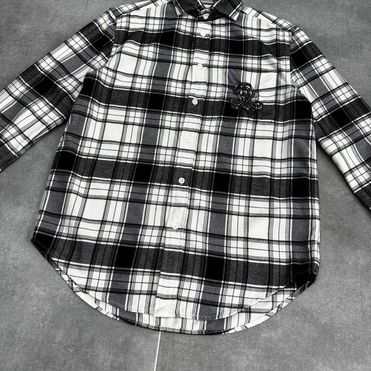 Polo Ralph Lauren Polo Ralph Lauren Plaid Long Sleeve Logo Women Flannel Shirt Size S / US 4 / IT 40 - 4 Thumbnail