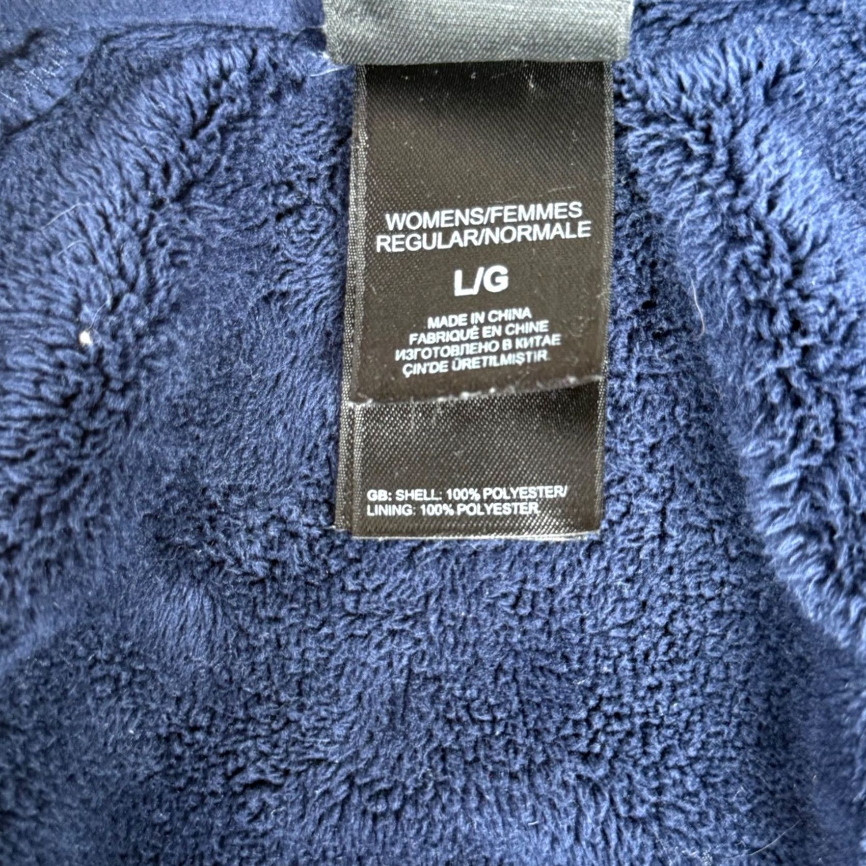 The North Face The North Face Fleece Jacket Blue Large Zip Up Plush Coat Fall Activewear Gorpcore Retro Womens Size L / US 10 / IT 46 - 7 Thumbnail