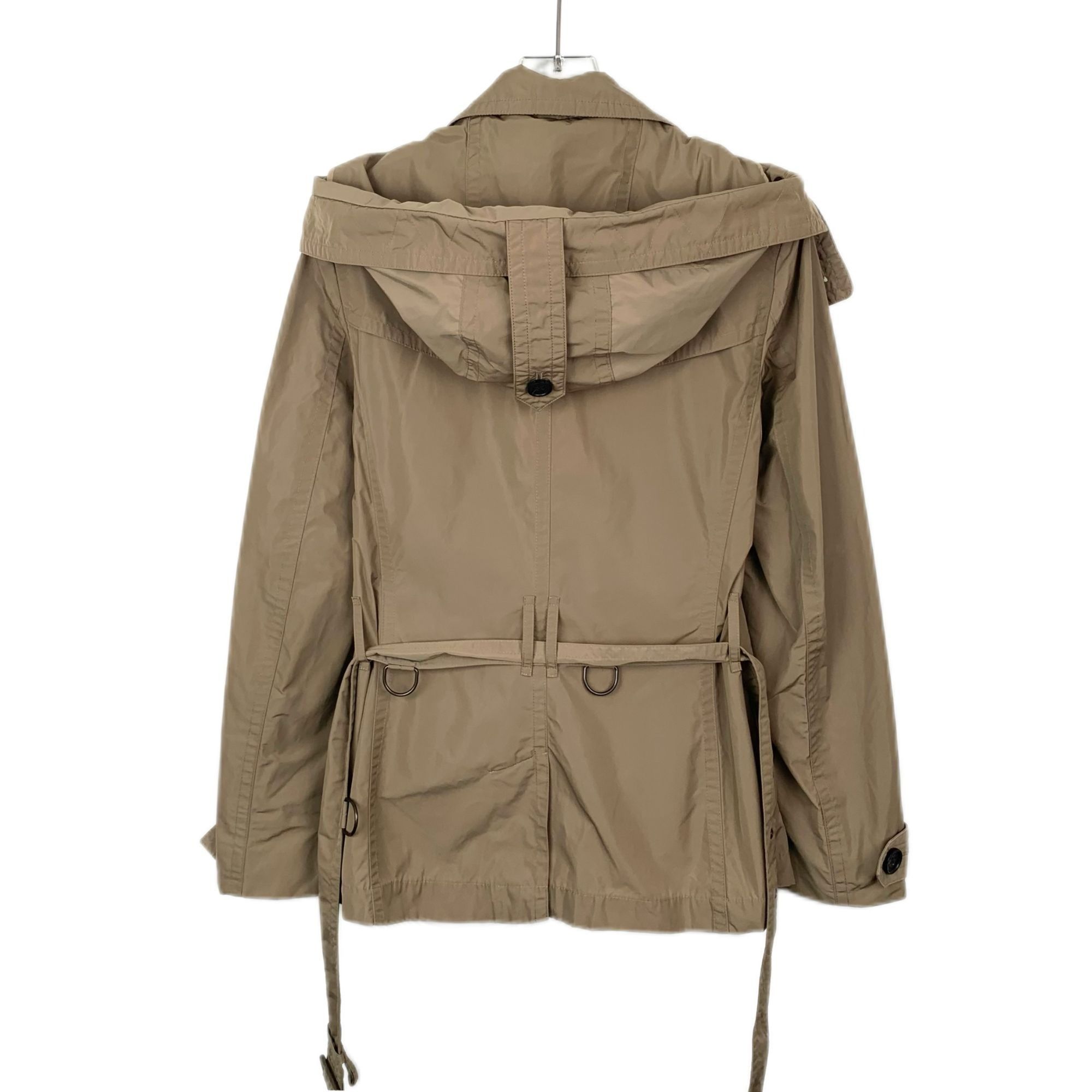 Burberry Burberry Tan Double-Breasted Trench Coat With Detachable Hoo Size S / US 4 / IT 40 - 2 Thumbnail