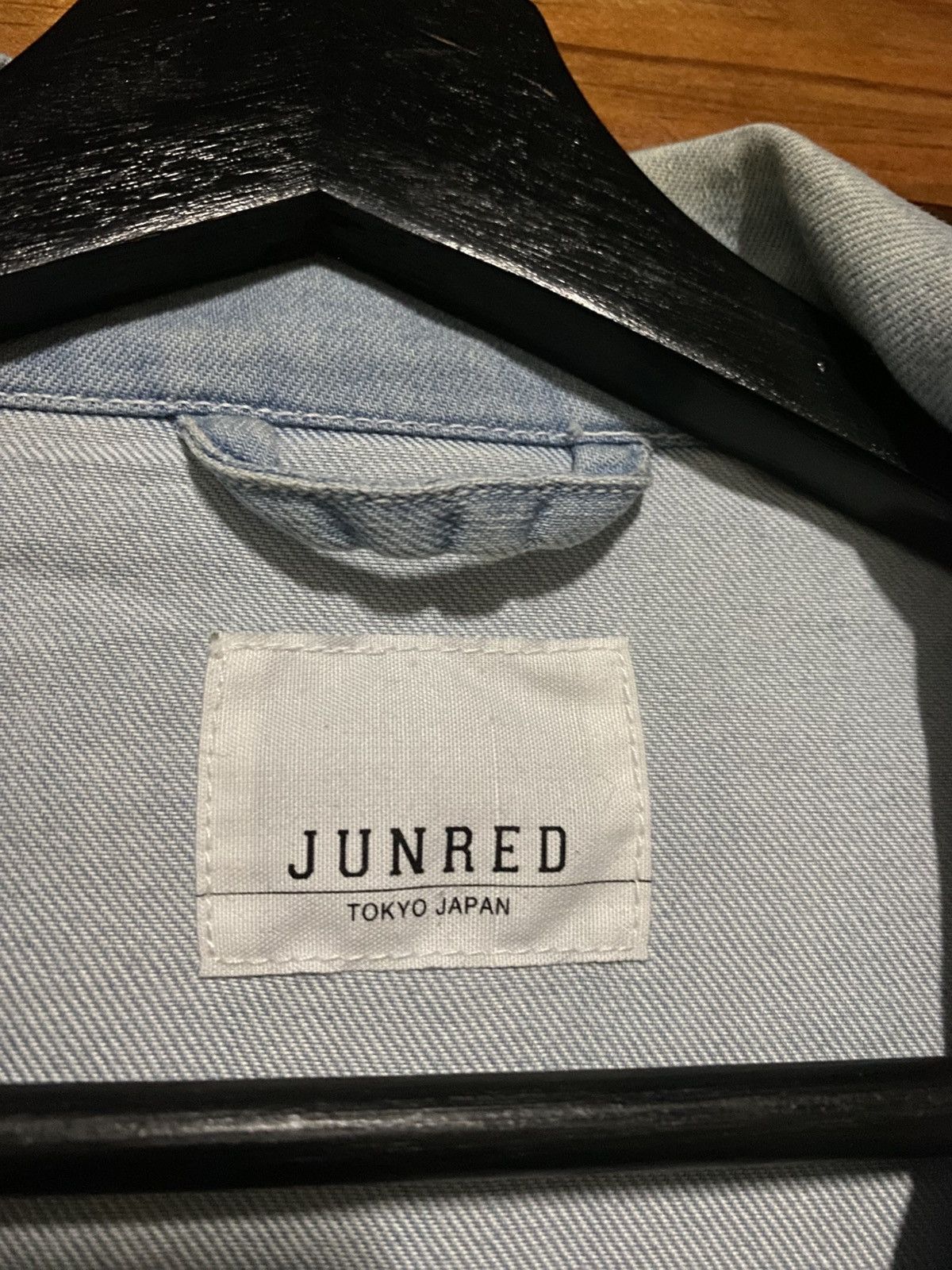 JUN MEN JunRed Light Wash Denim Jacket – Japanese Oversized Boxy Fit Size US M / EU 48-50 / 2 - 8 Thumbnail