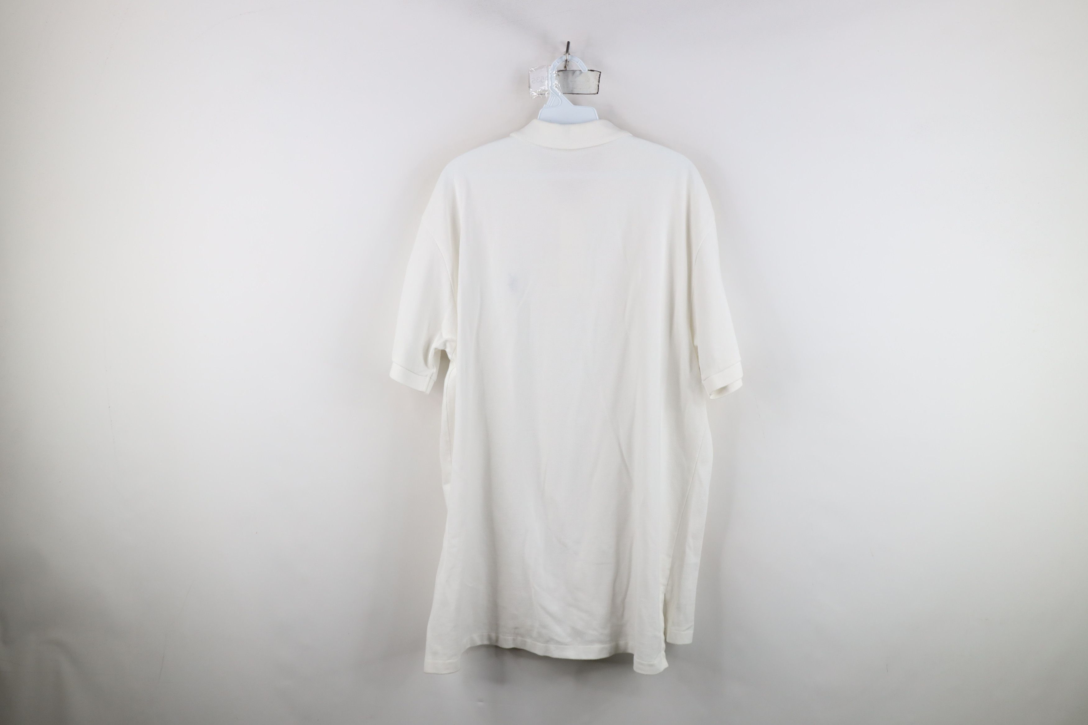 Ralph Lauren Vintage Ralph Lauren Pique Cotton Knit Golf Polo Shirt White Size US XL / EU 56 / 4 - 11 Thumbnail