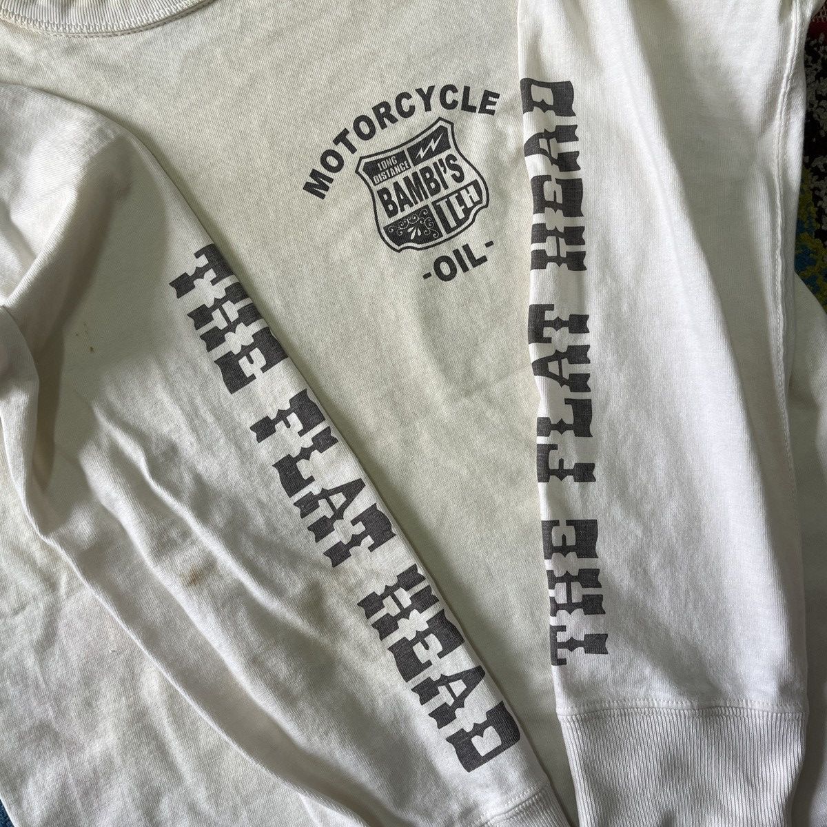 The Flat Head × Vintage Vintage 80s The Flat Head Motorcycle TShirt Size US S / EU 44-46 / 1 - 14 Thumbnail