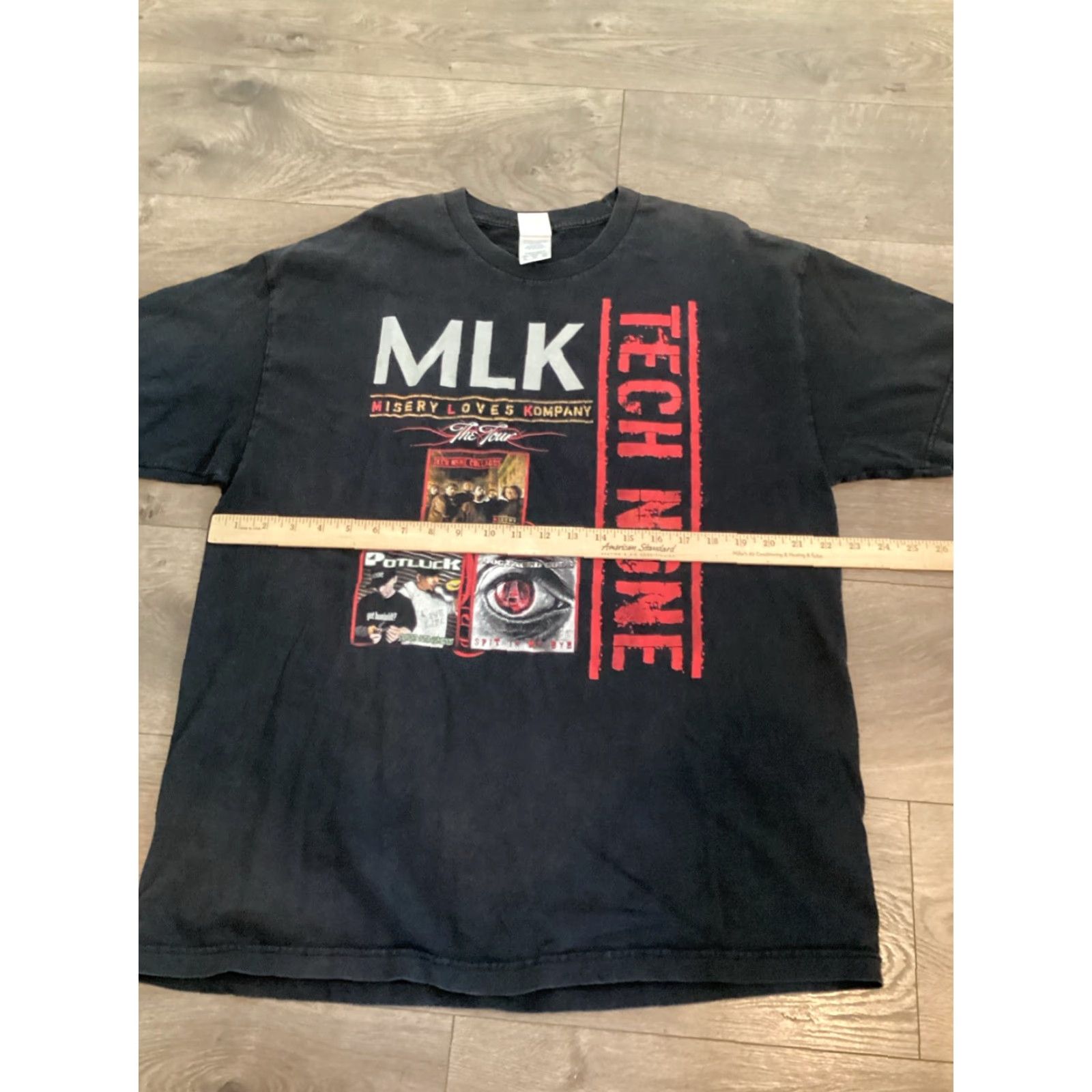 Vintage VINTAGE Tech N9ne Strange Music T-Shirt Mens XL Black RAP Tee Potluck, Dog Faced Gods, Collabos Size US XL / EU 56 / 4 - 6 Thumbnail