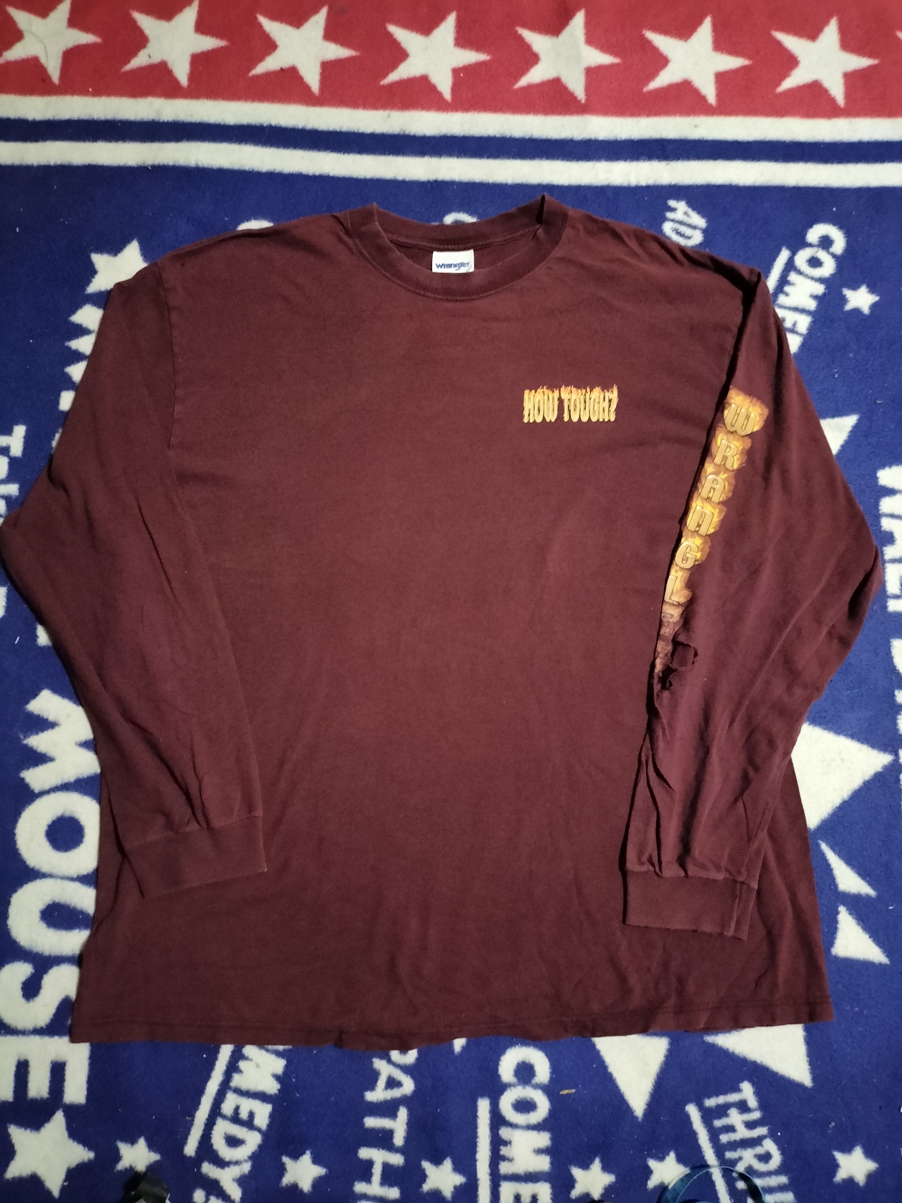 Vintage × Wrangler Vintage Wrangler Rodeo How Tough L/S Fashion Cowboy Size US XL / EU 56 / 4 - 3 Thumbnail