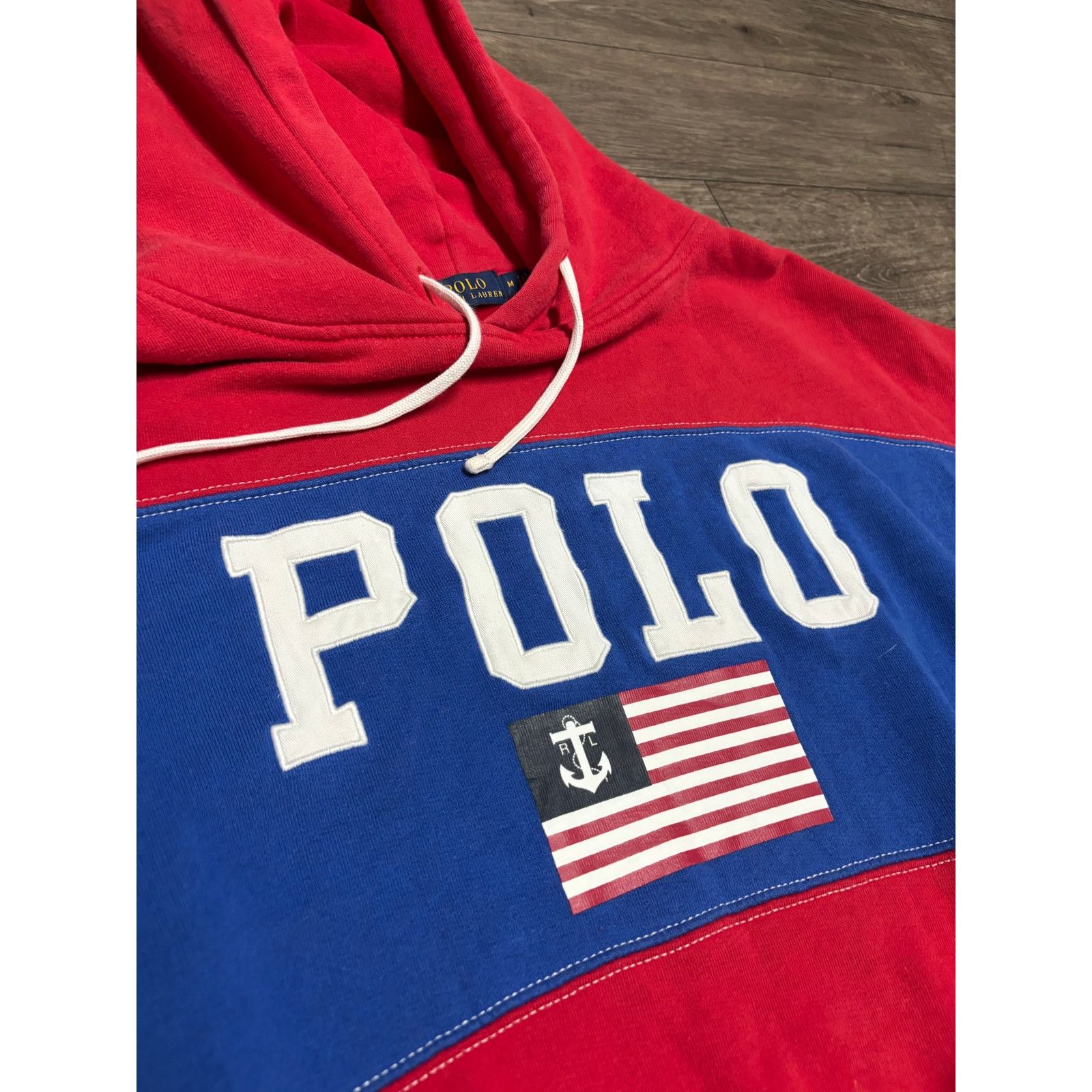 Polo Ralph Lauren Polo Ralph Lauren Anchor Red Blue Hoodie Women Sz M Size M / US 6-8 / IT 42-44 - 2 Thumbnail