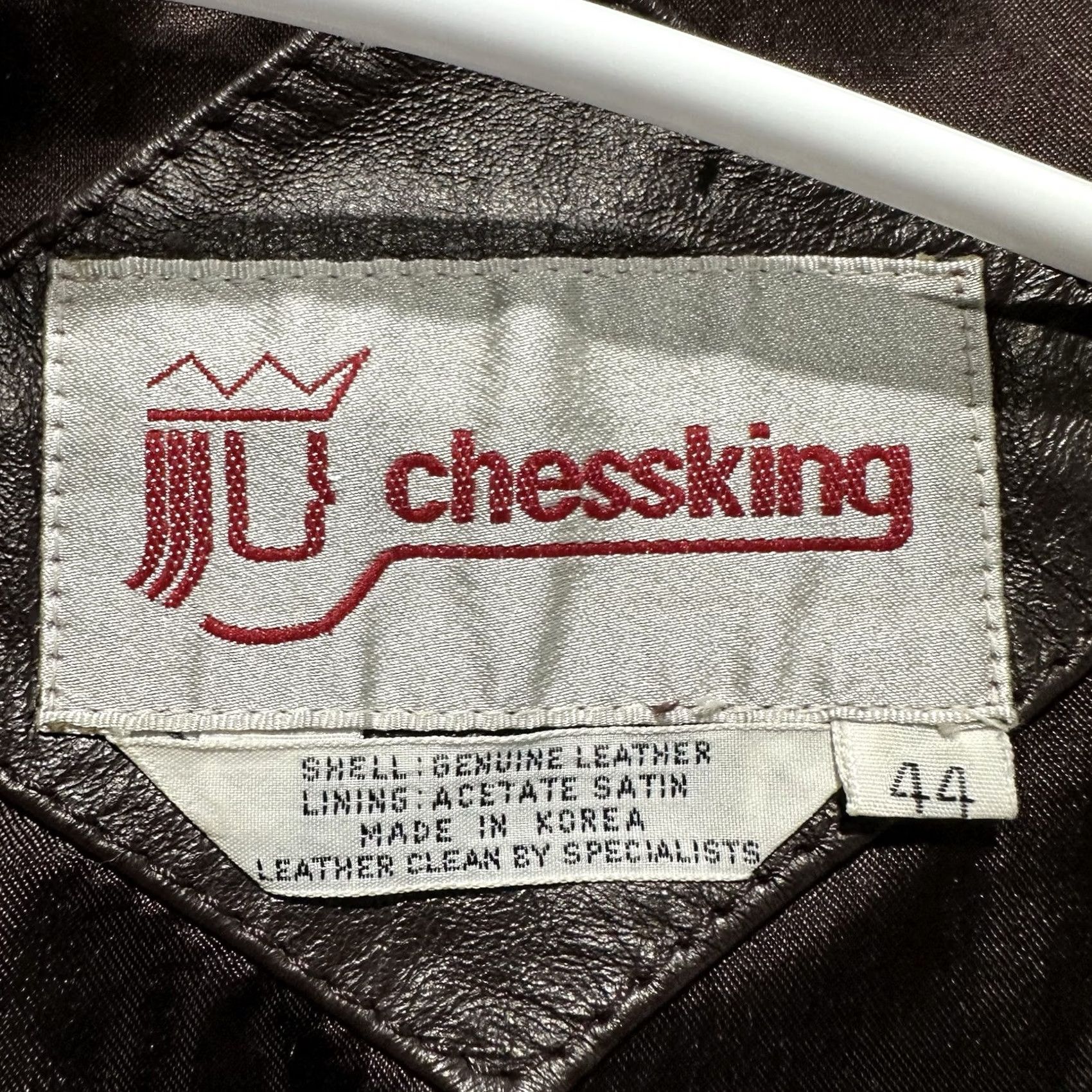 Vintage VINTAGE Chess King Leather Jacket Mens 44 Brown Bomber Cafe Racer Biker GUC Shirt Mens 44 Brown 90s Themes Mens Size US S / EU 44-46 / 1 - 4 Thumbnail