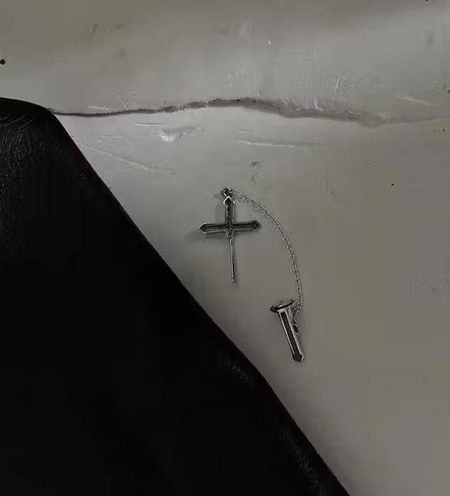 Jewelry 925 Silver Cross Earrings Size ONE SIZE - 3 Thumbnail