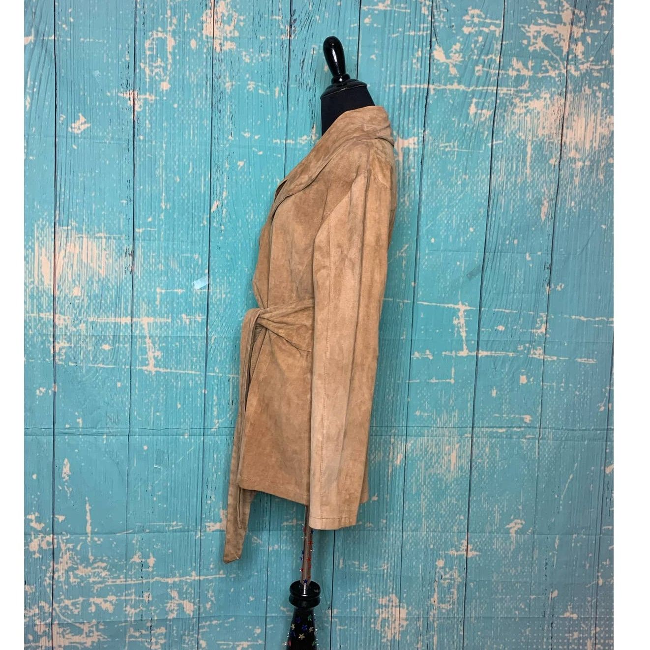 GOOSECRAFT Goosecraft beige tan leather suede belted coat size M Size M / US 6-8 / IT 42-44 - 8 Thumbnail
