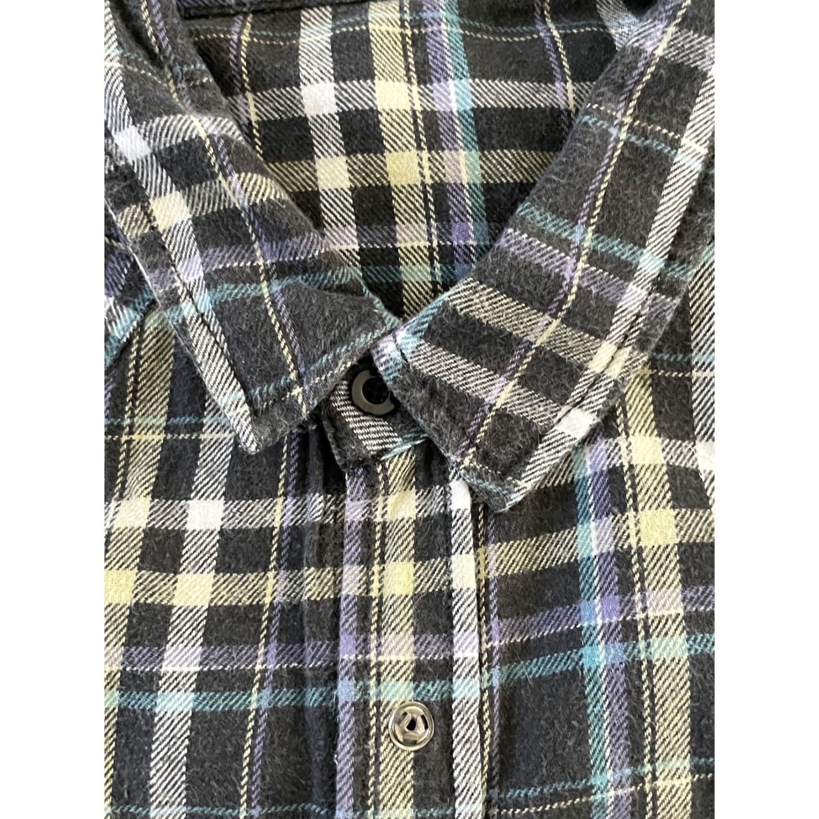 Wrangler VINTAGE Wrangler Flannel Shirt Men Black M Diamond Buttons Regular Sleeve Long Button-Up Size US M / EU 48-50 / 2 - 3 Thumbnail