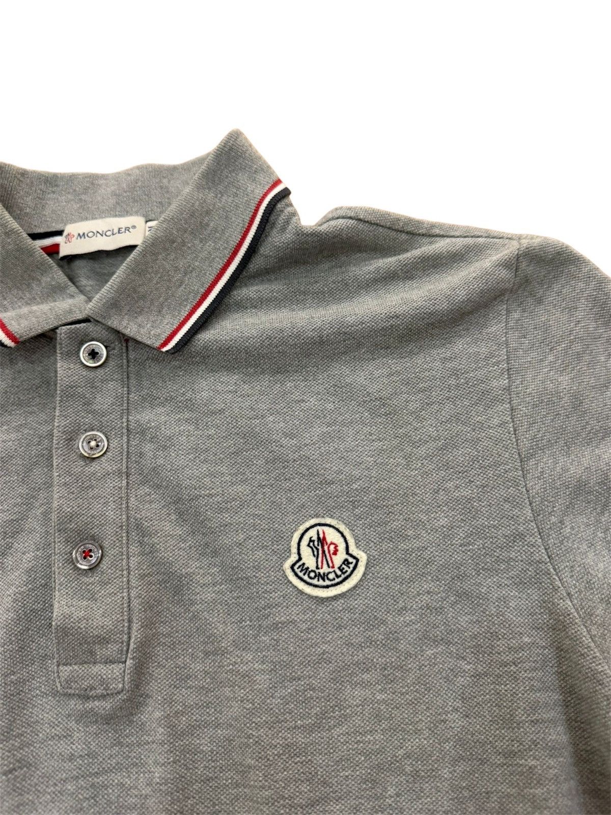 Moncler Moncler Polo Grey Shirt Size US M / EU 48-50 / 2 - 2 Thumbnail