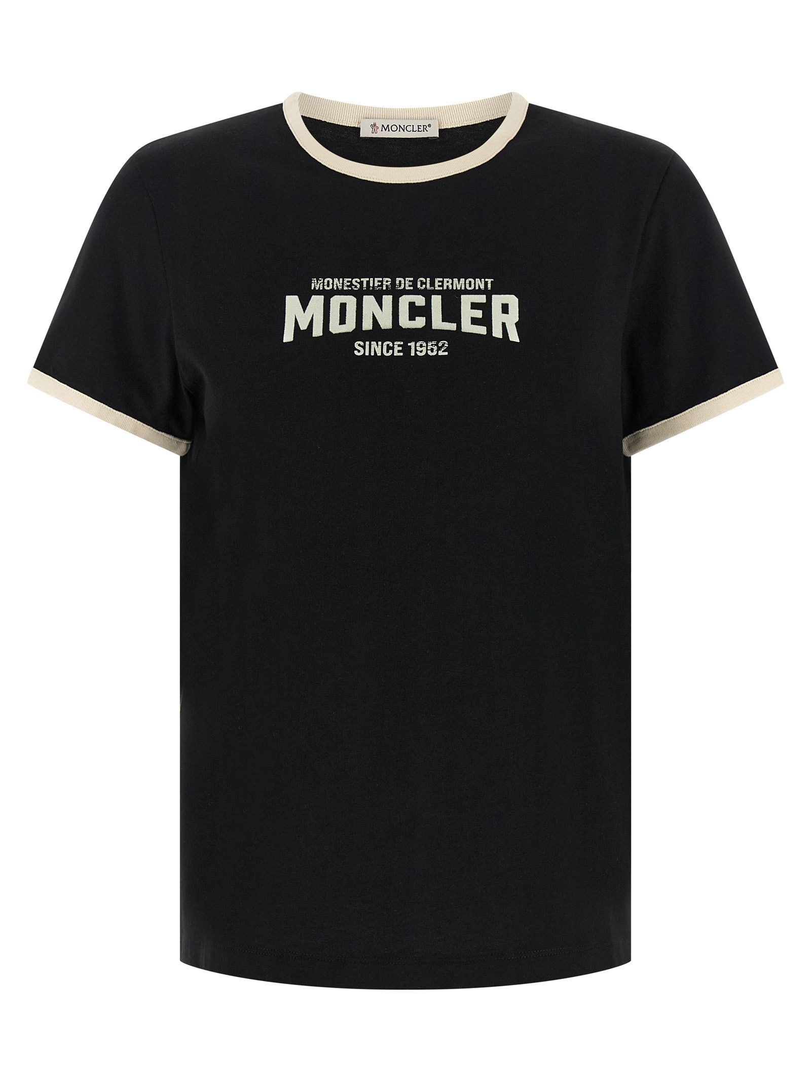 Moncler Flocked Logo T-Shirt Size S / US 4 / IT 40 - 1 Thumbnail