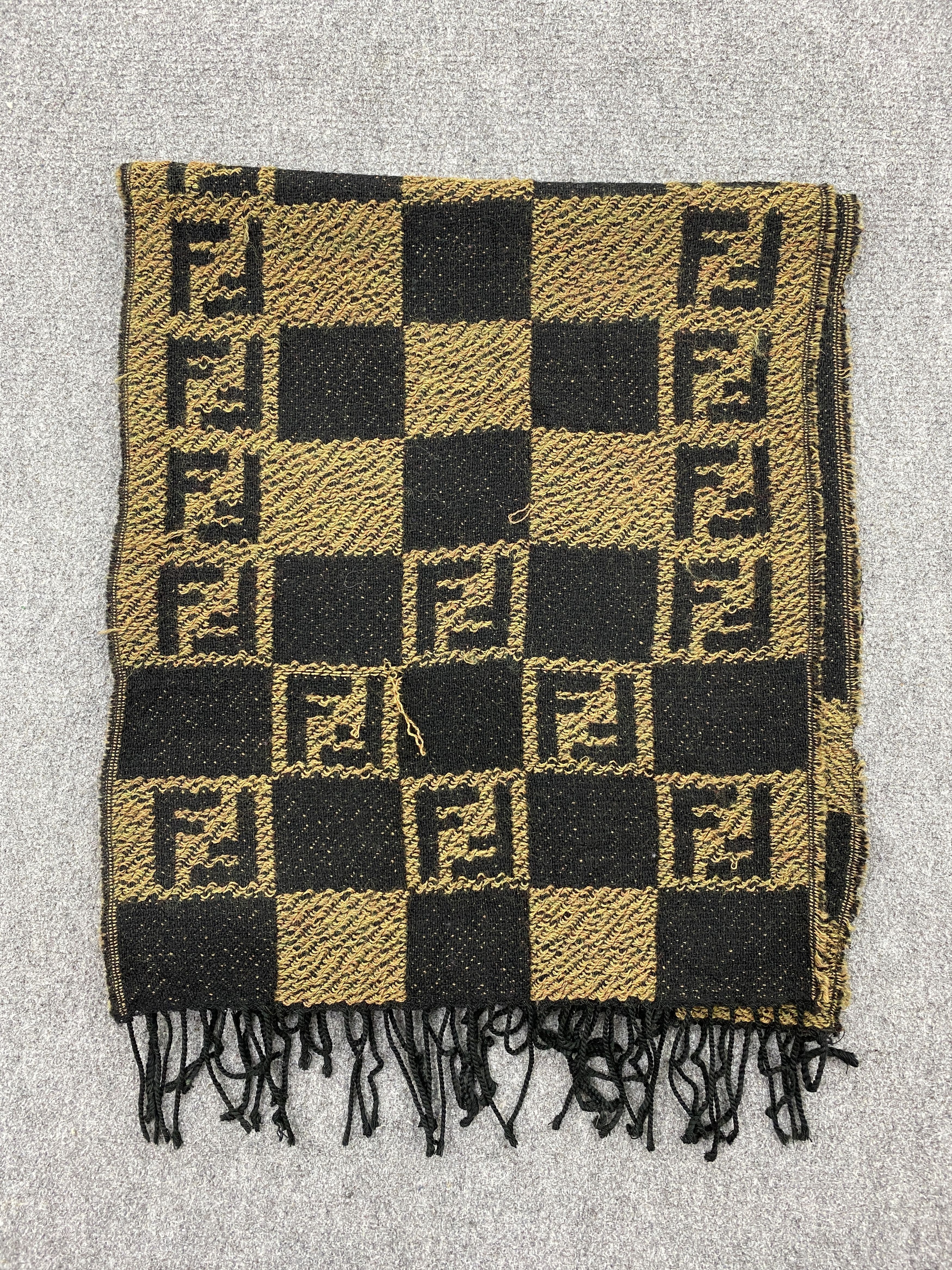 Fendi Fendi Monogram Muffler Fendi Scarf - SC0024 Size ONE SIZE - 3 Thumbnail