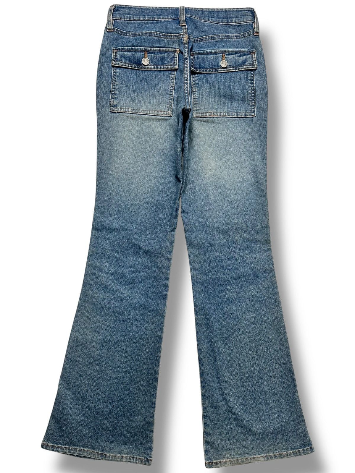 Japanese Brand Vintage Vibes with Palette United Flared Denim Faded Jeans Size US 27 - 3 Thumbnail