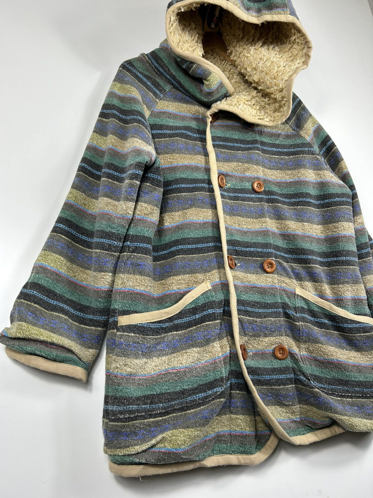 Japanese Brand × Vintage ⚡️Vintage Cube Sugar Hooded Flannel Sherpa Jacket Size US M / EU 48-50 / 2 - 2 Thumbnail
